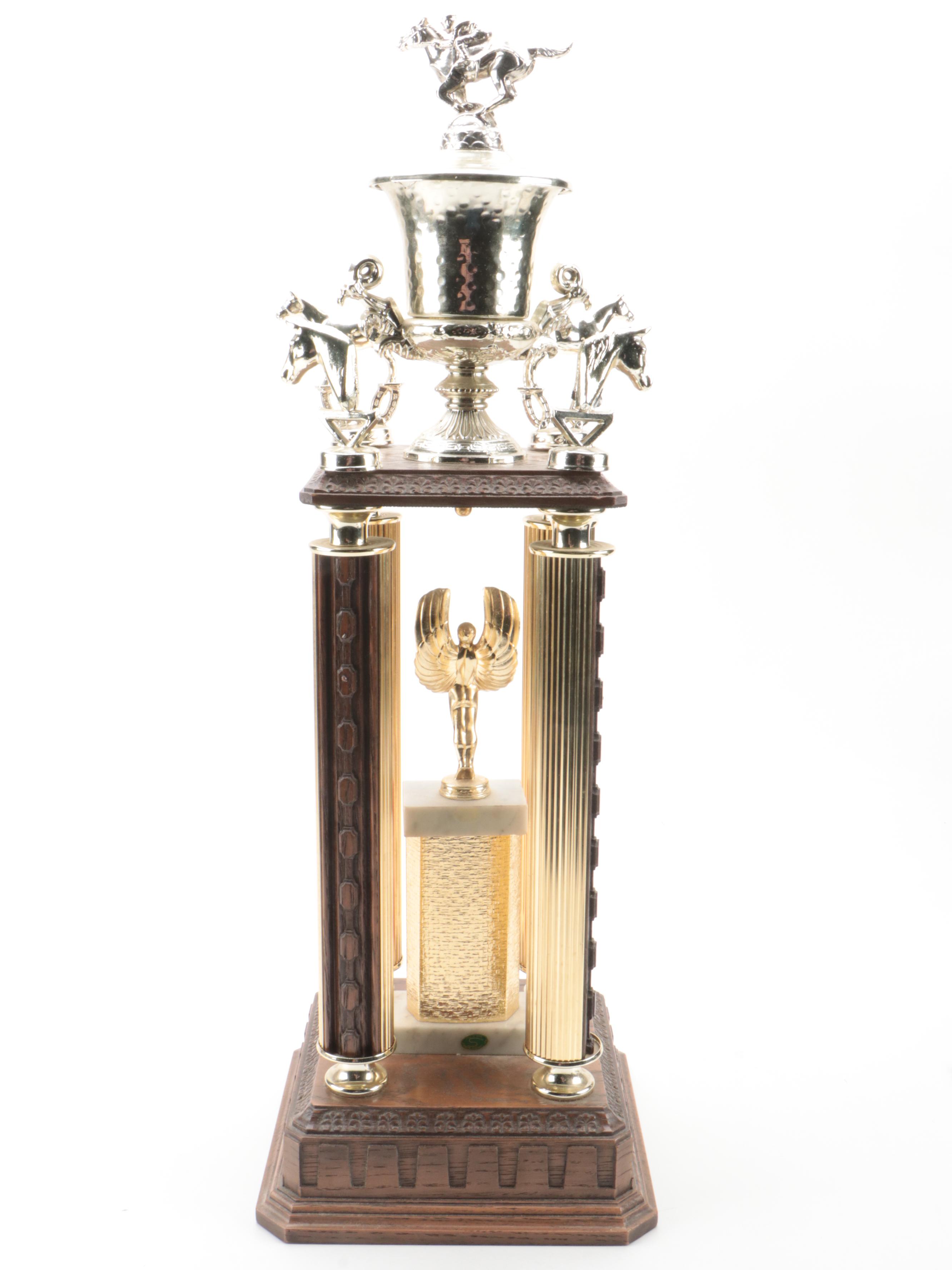 1979 The Cradle Stakes River Downs Jockey Club Horse Racing Trophy and Program