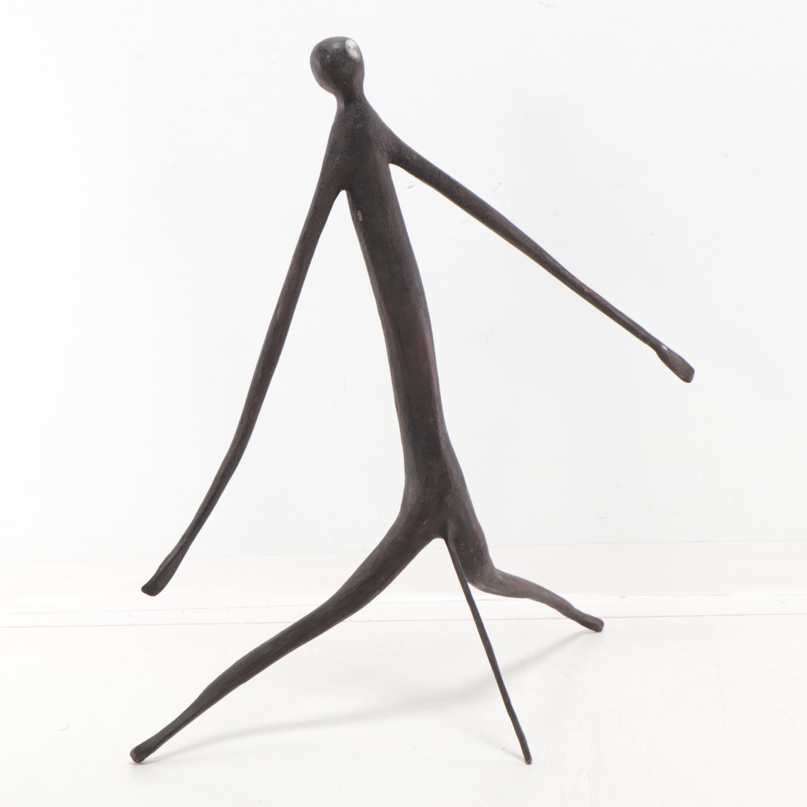 Folk Art Carved Wood Stick Figures