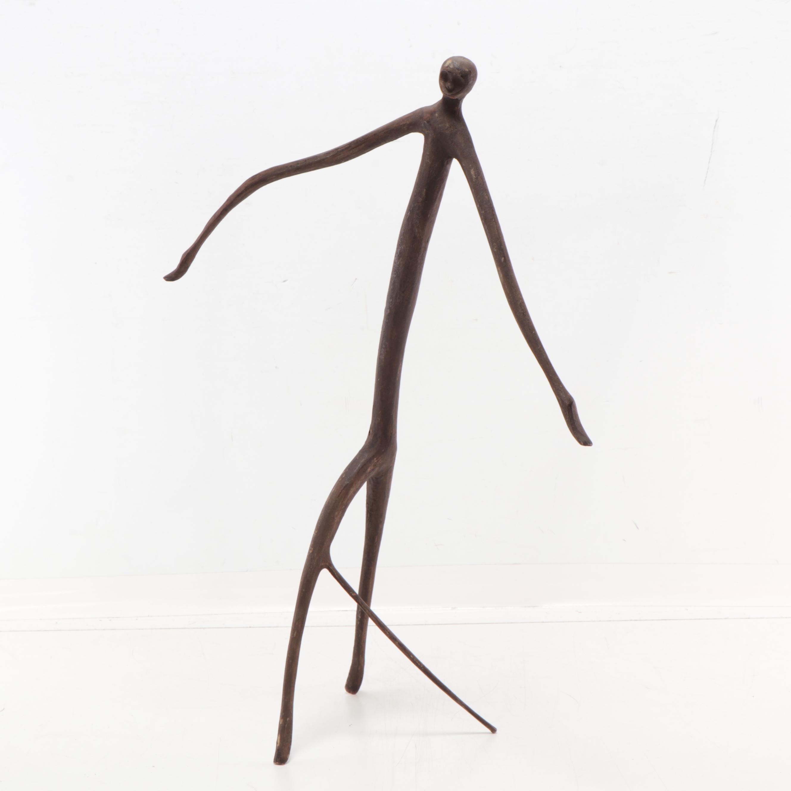 Folk Art Carved Wood Stick Figures