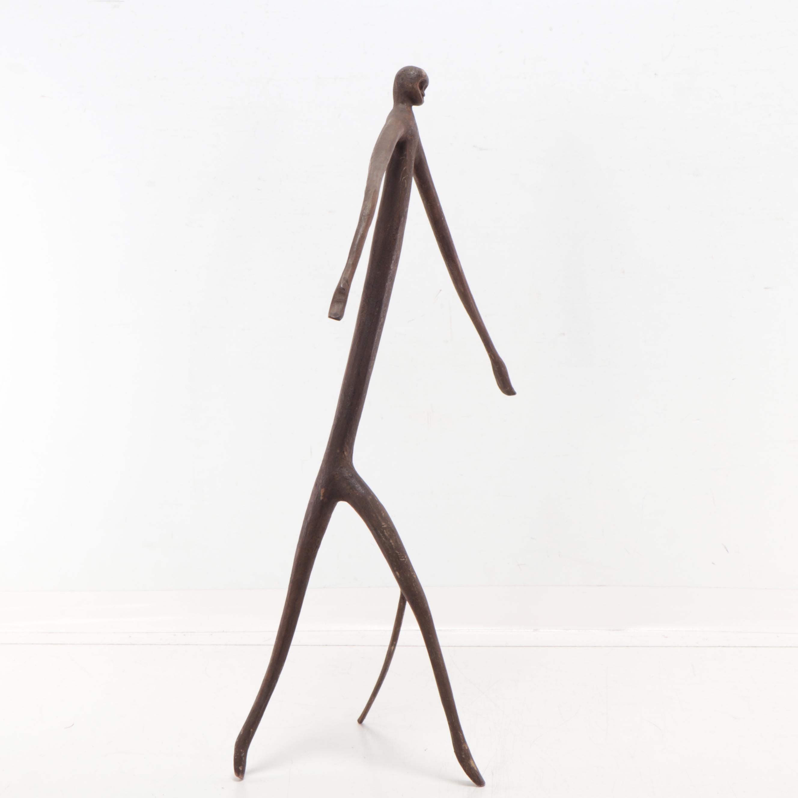 Folk Art Carved Wood Stick Figures