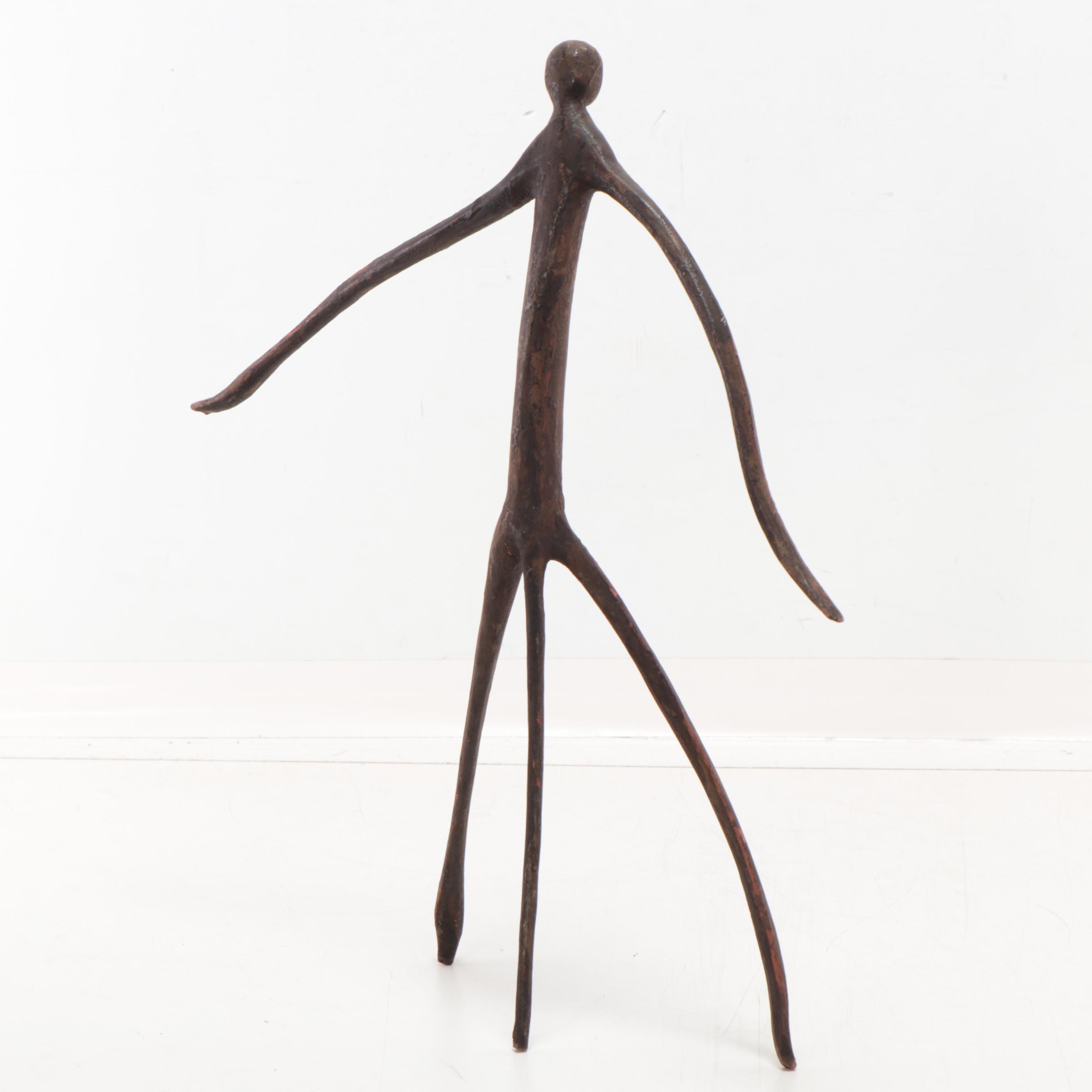 Folk Art Carved Wood Stick Figures