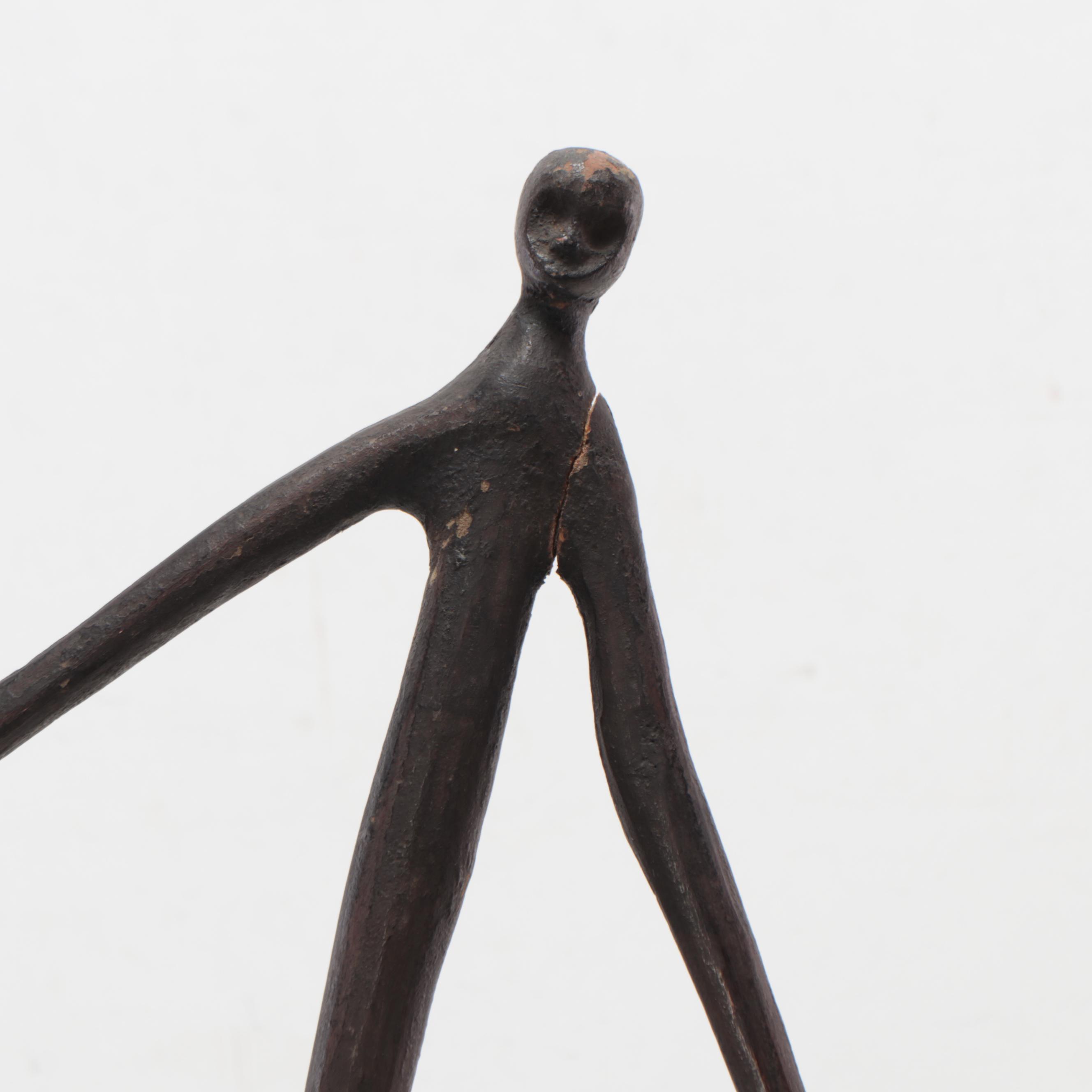 Folk Art Carved Wood Stick Figures