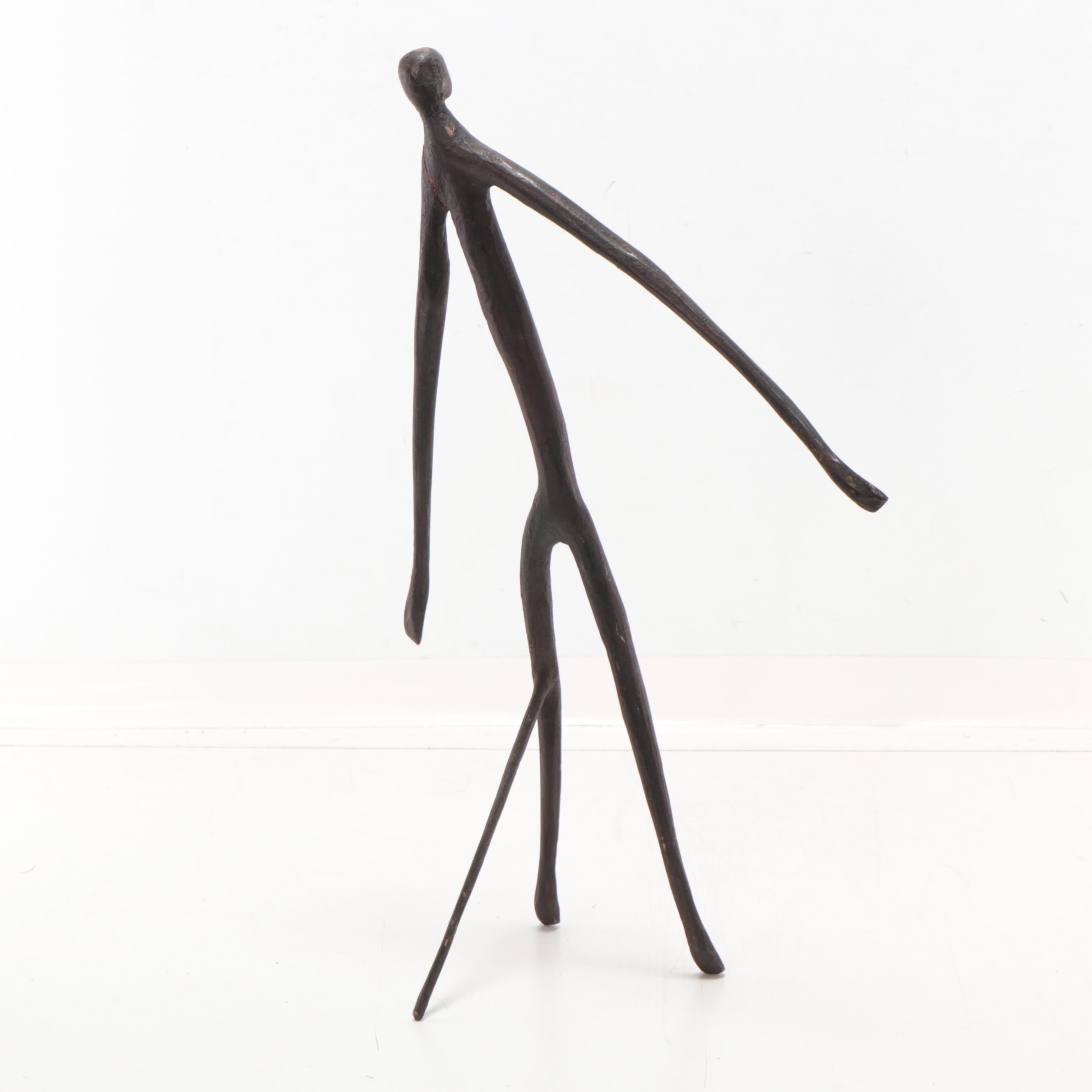 Folk Art Carved Wood Stick Figures