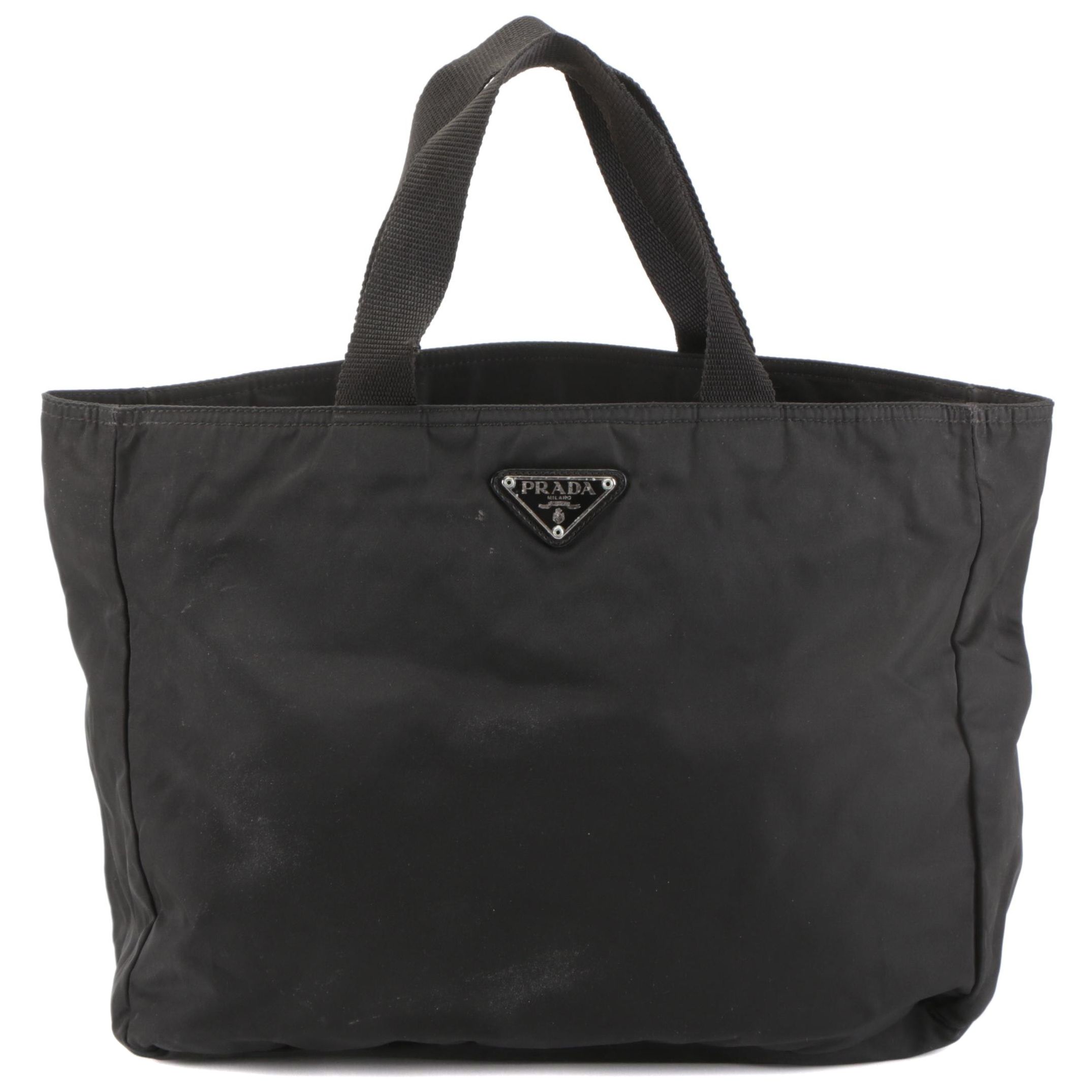 Prada Black Nylon Tessuto Tote Bag