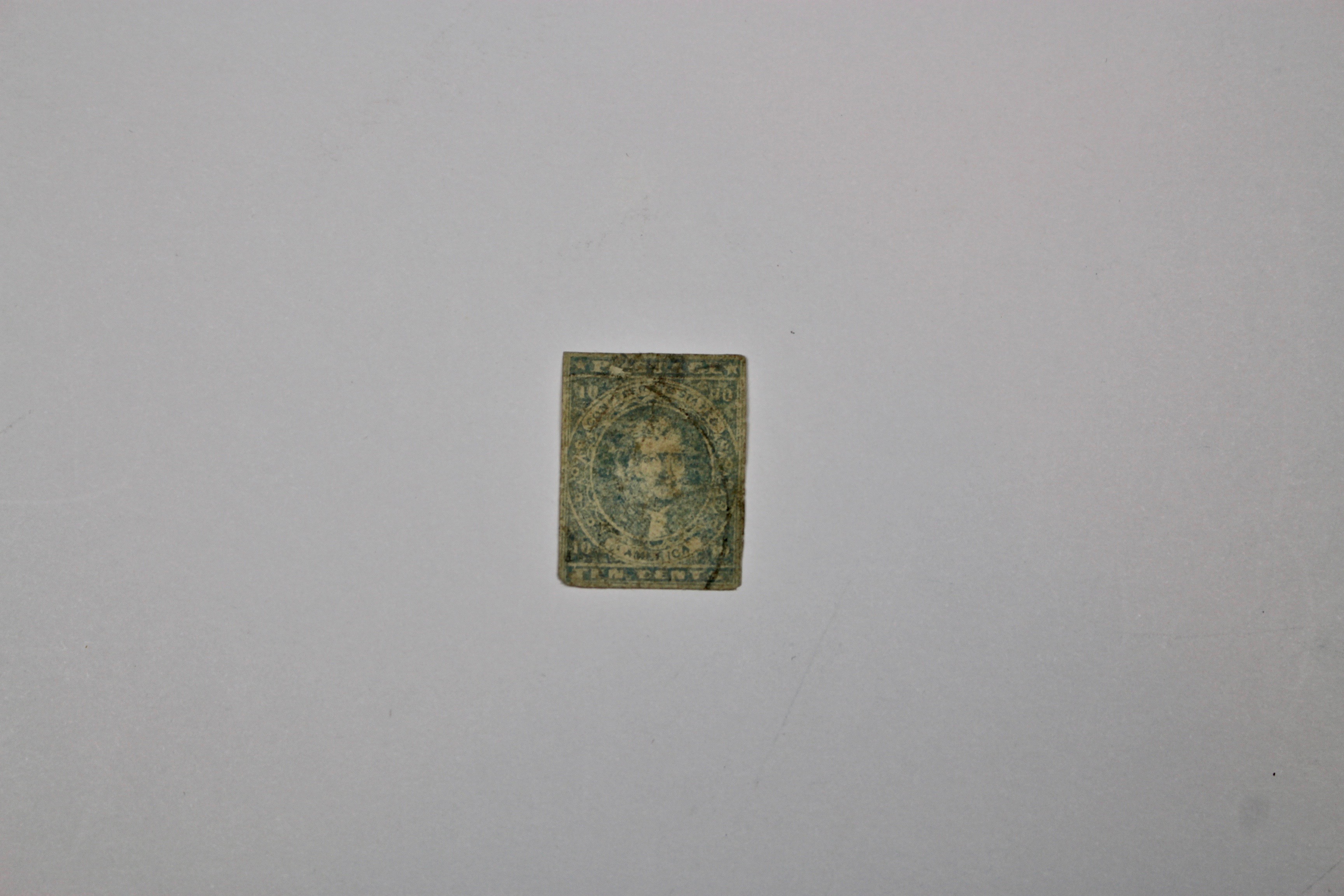 Five Used Confederate Stamps