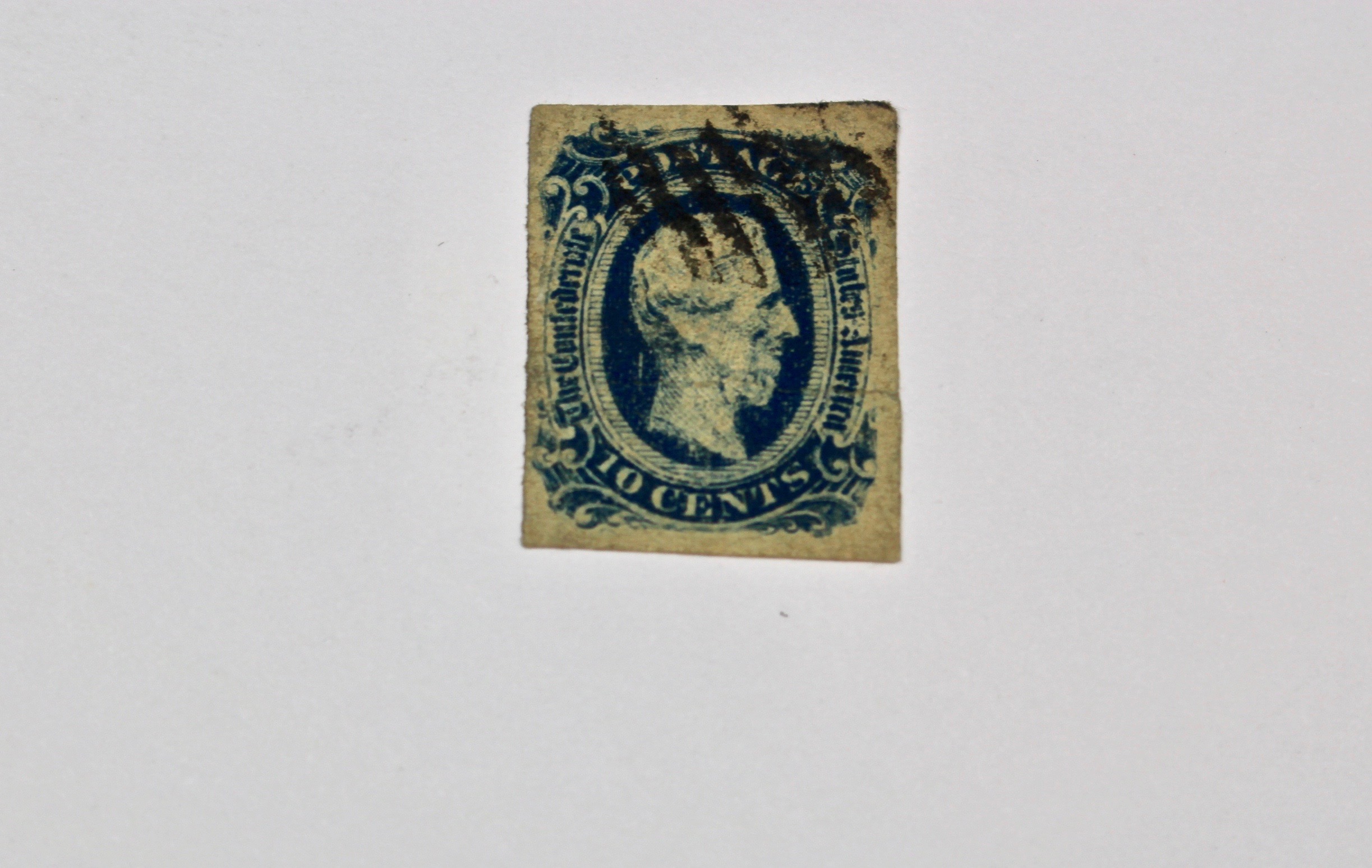 Five Used Confederate Stamps