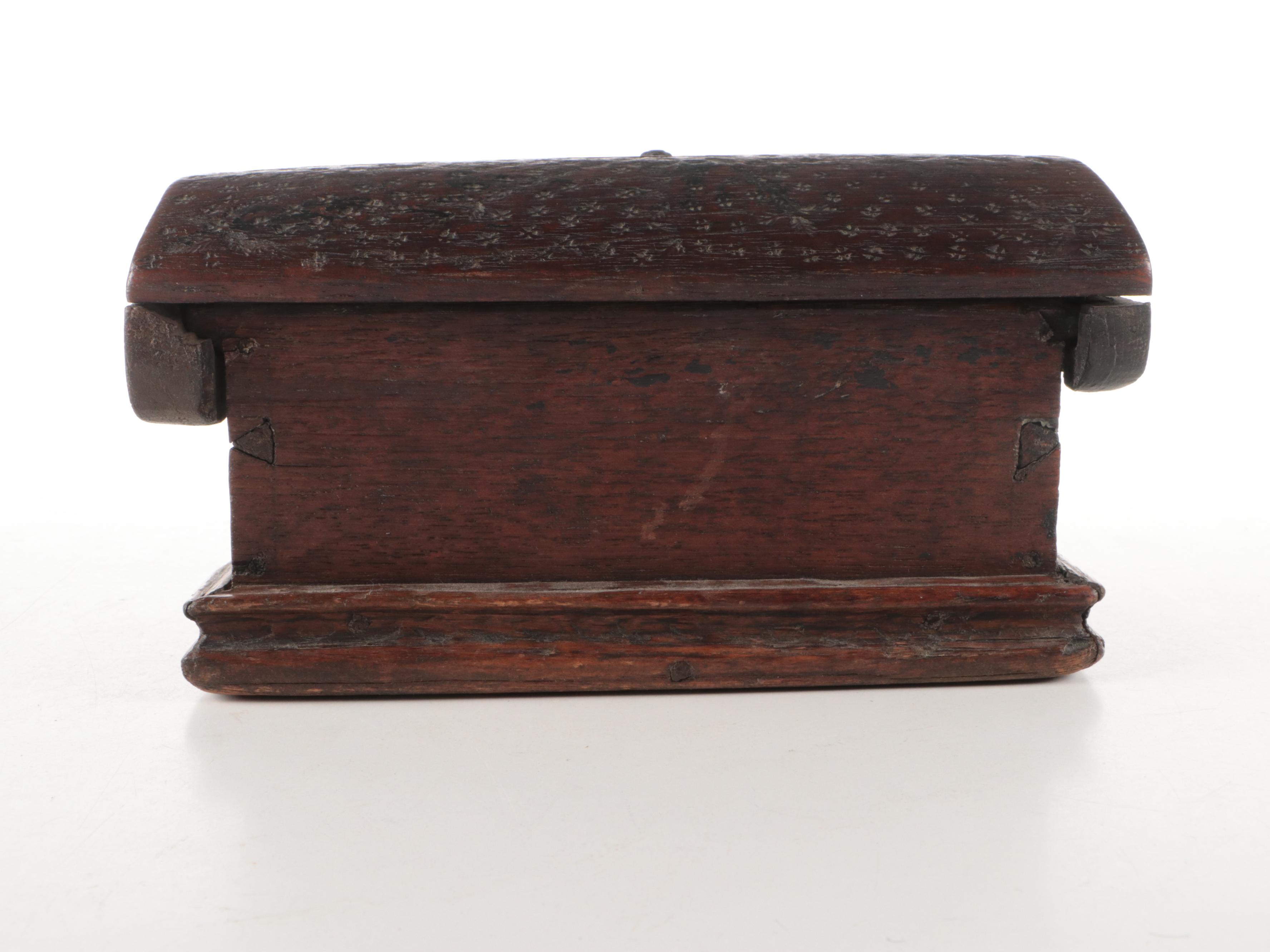 Hardwood Alms Box, 18th Century