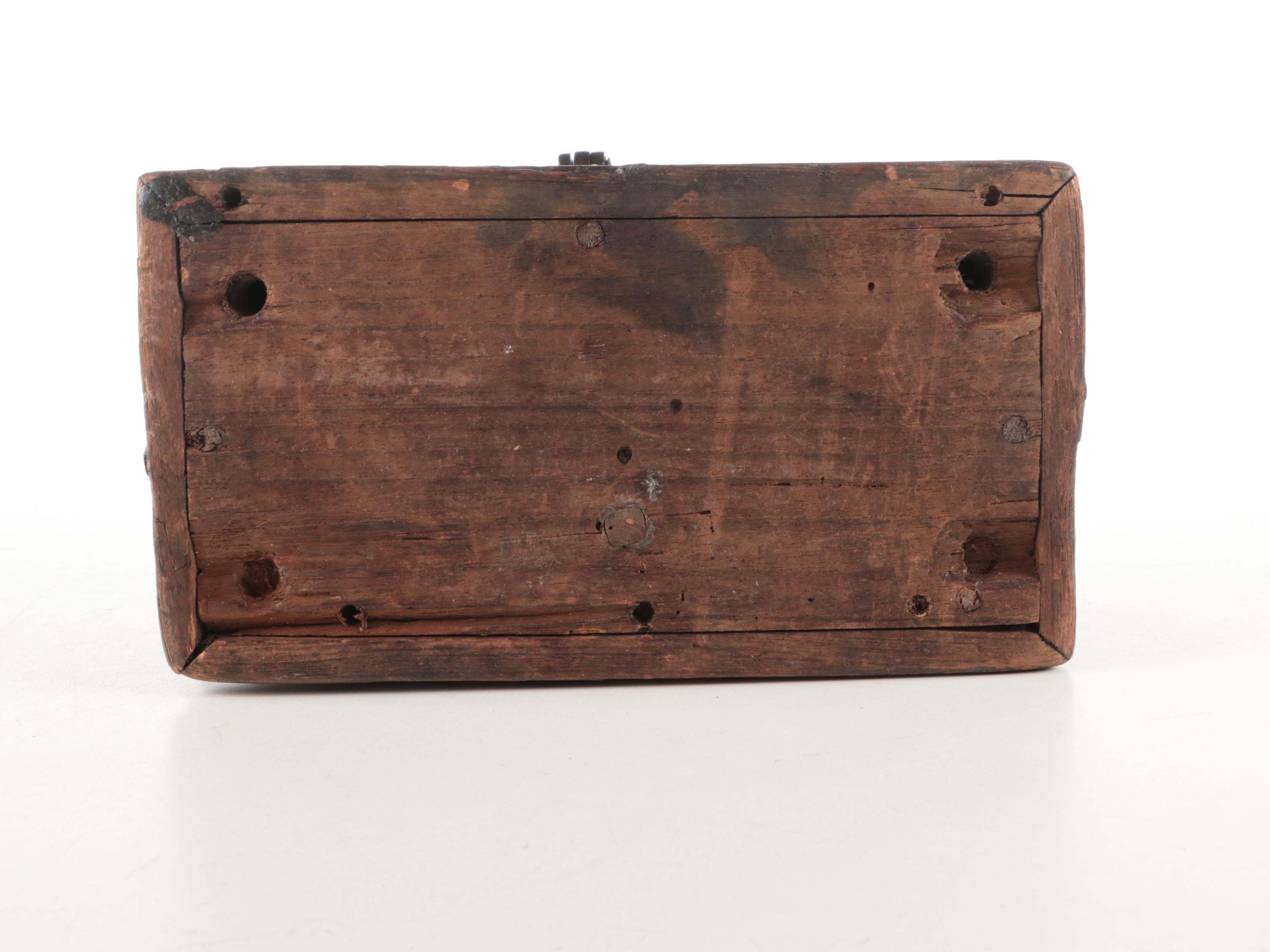 Hardwood Alms Box, 18th Century