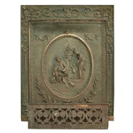 Cheerful Co. Cast Iron Grate with Other Fireplace Surround with Summer Cover
