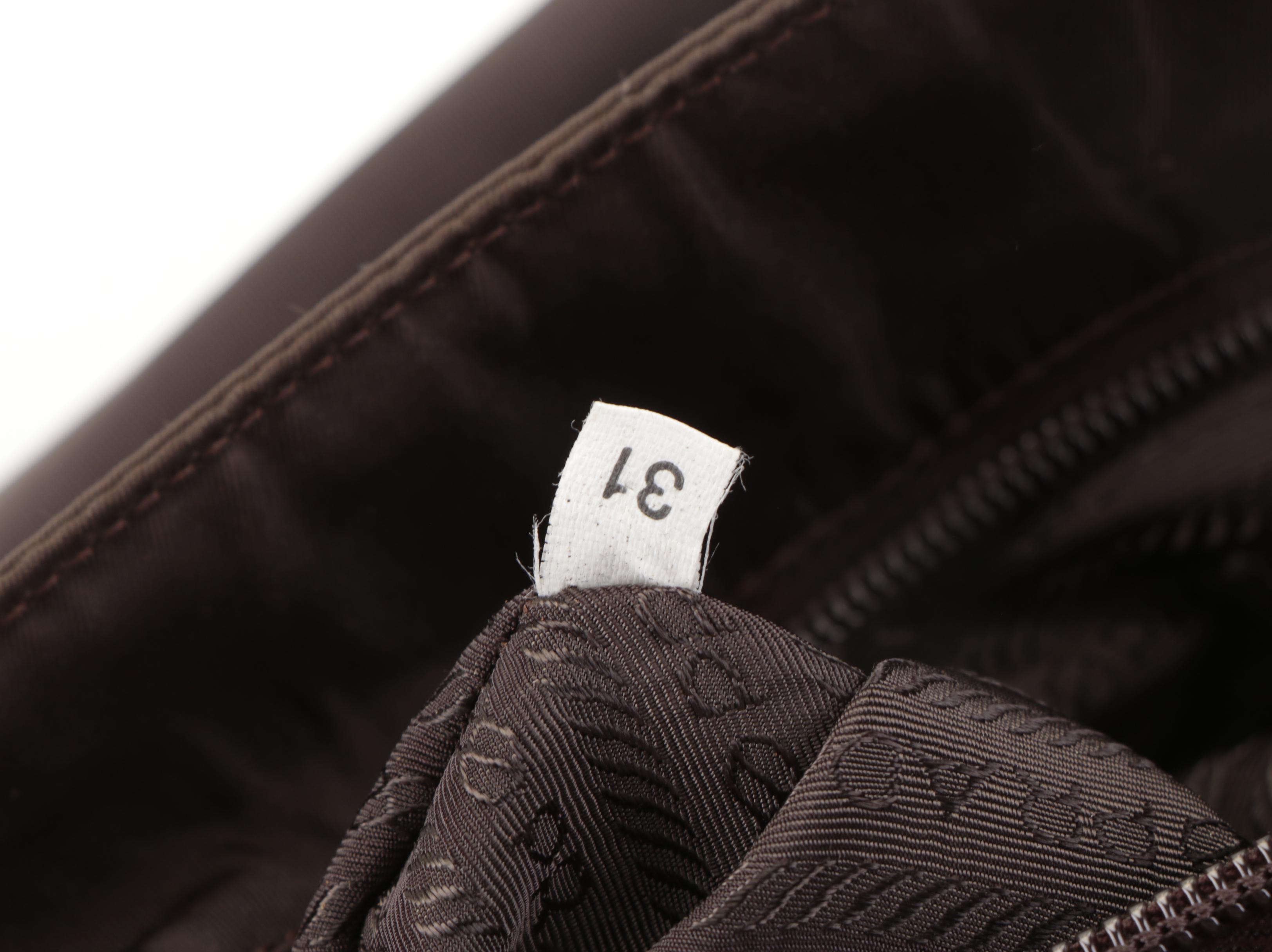 Prada Small City Shopper Tote Bag in Brown Nylon Tessuto