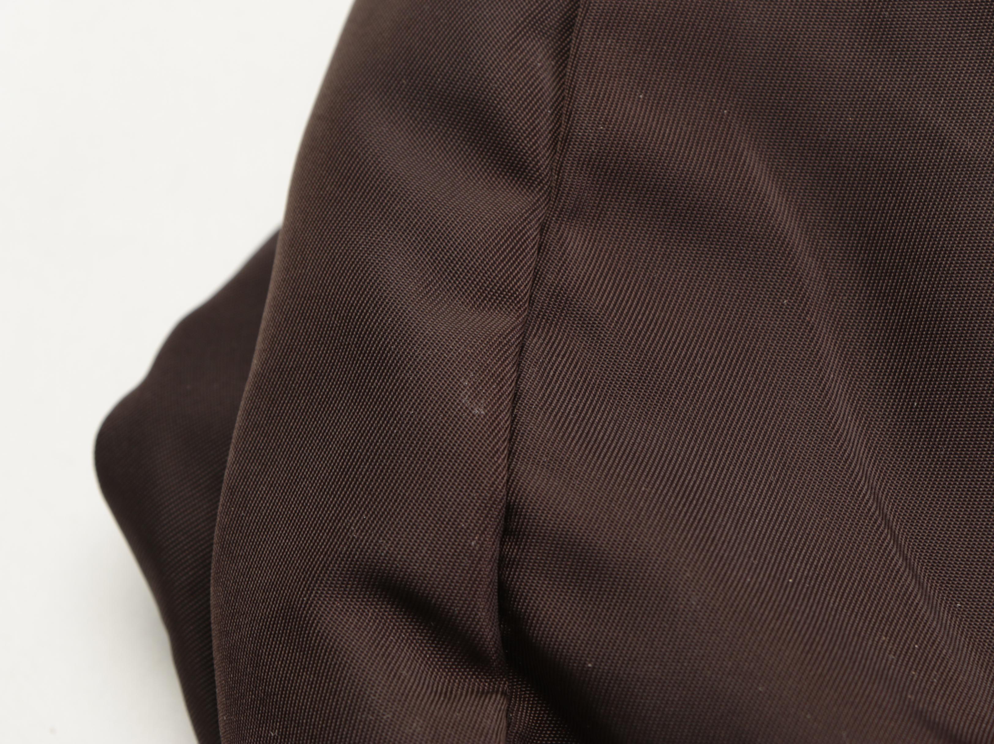 Prada Small City Shopper Tote Bag in Brown Nylon Tessuto