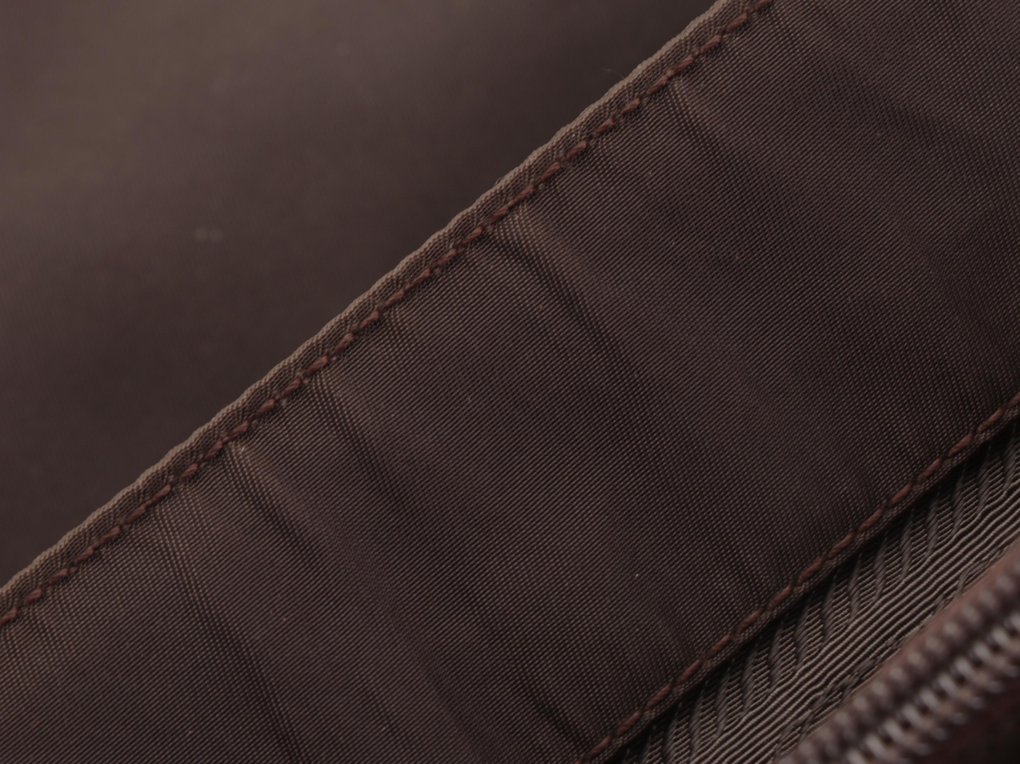 Prada Small City Shopper Tote Bag in Brown Nylon Tessuto