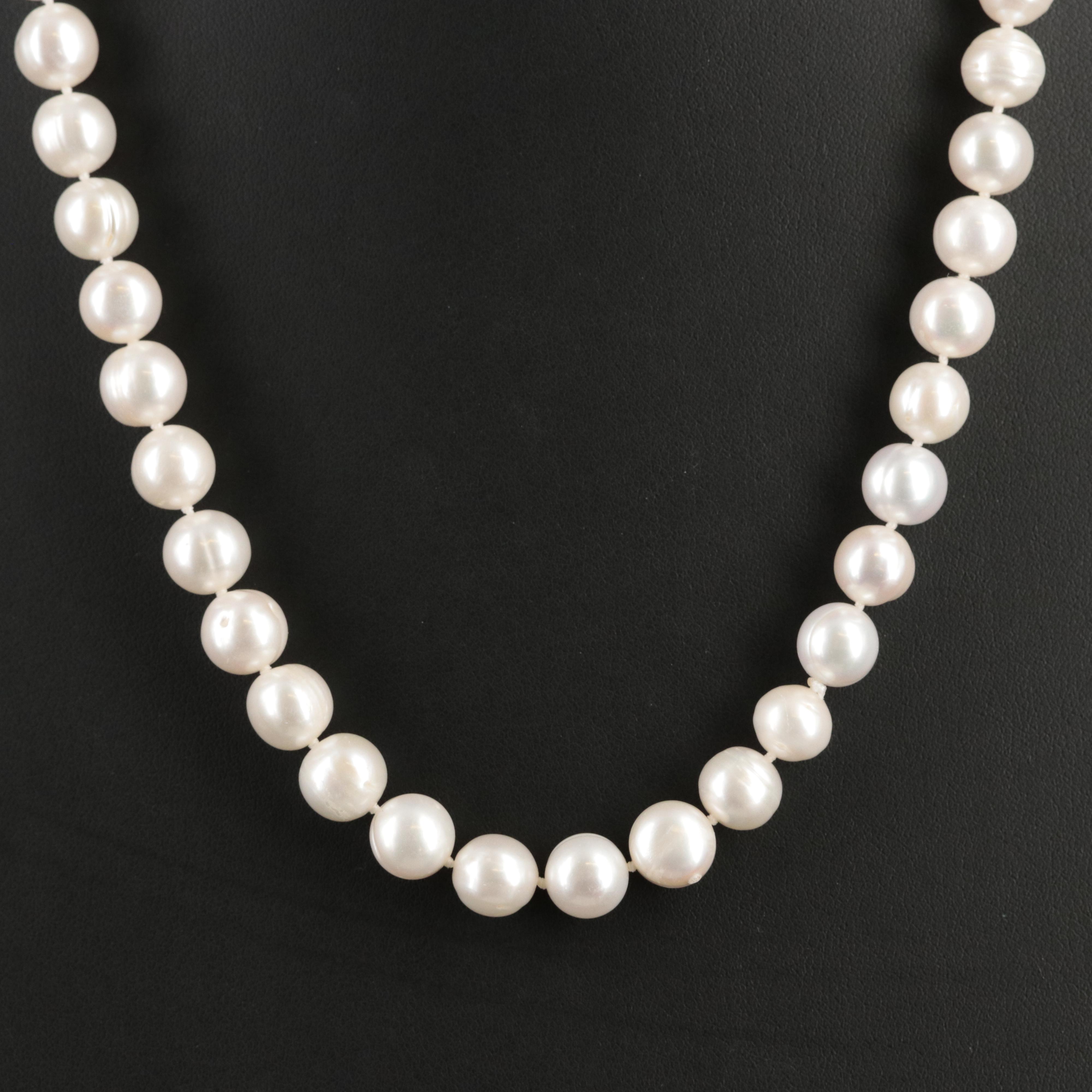 Rope Length Circled Semi-Baroque Pearl