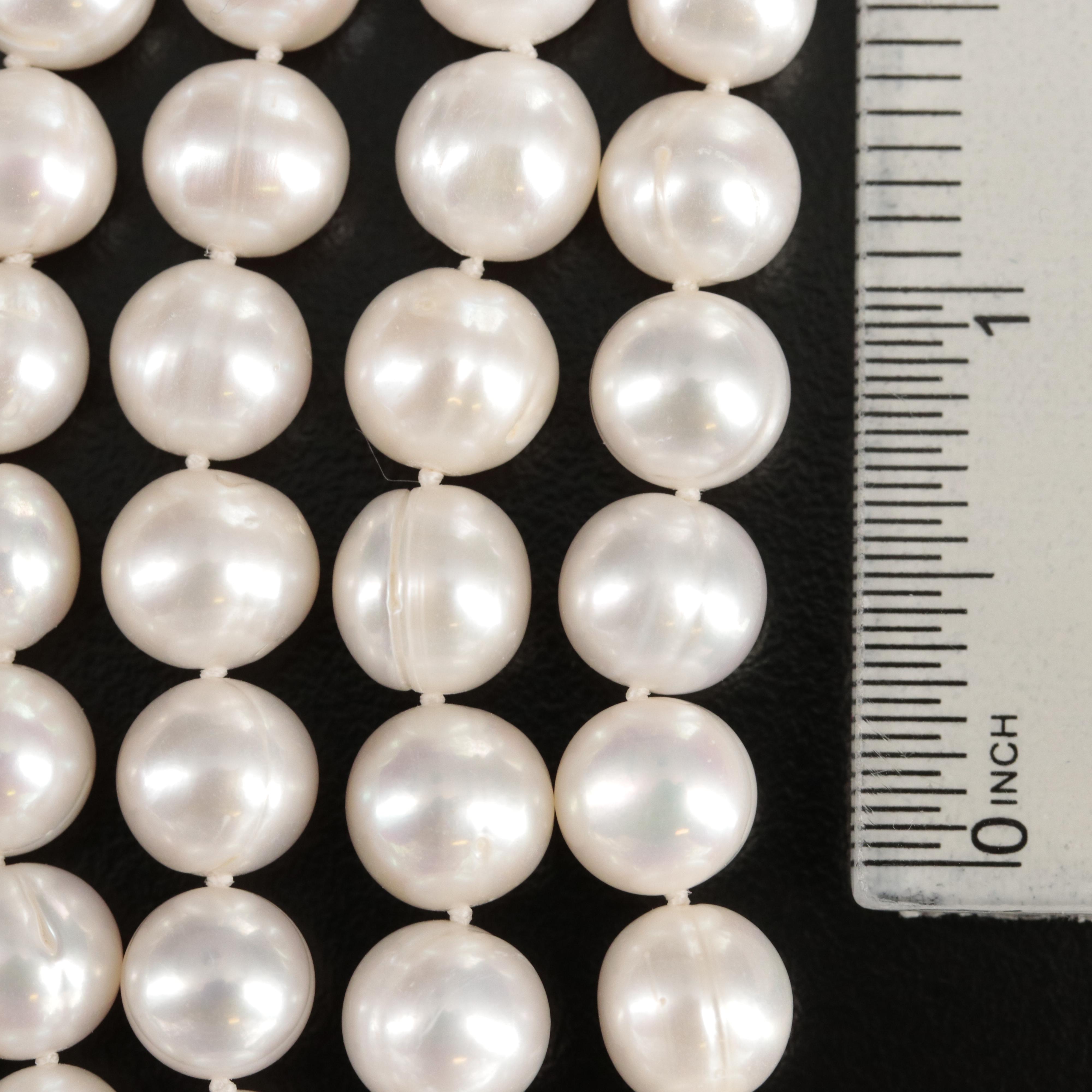 Rope Length Circled Semi-Baroque Pearl