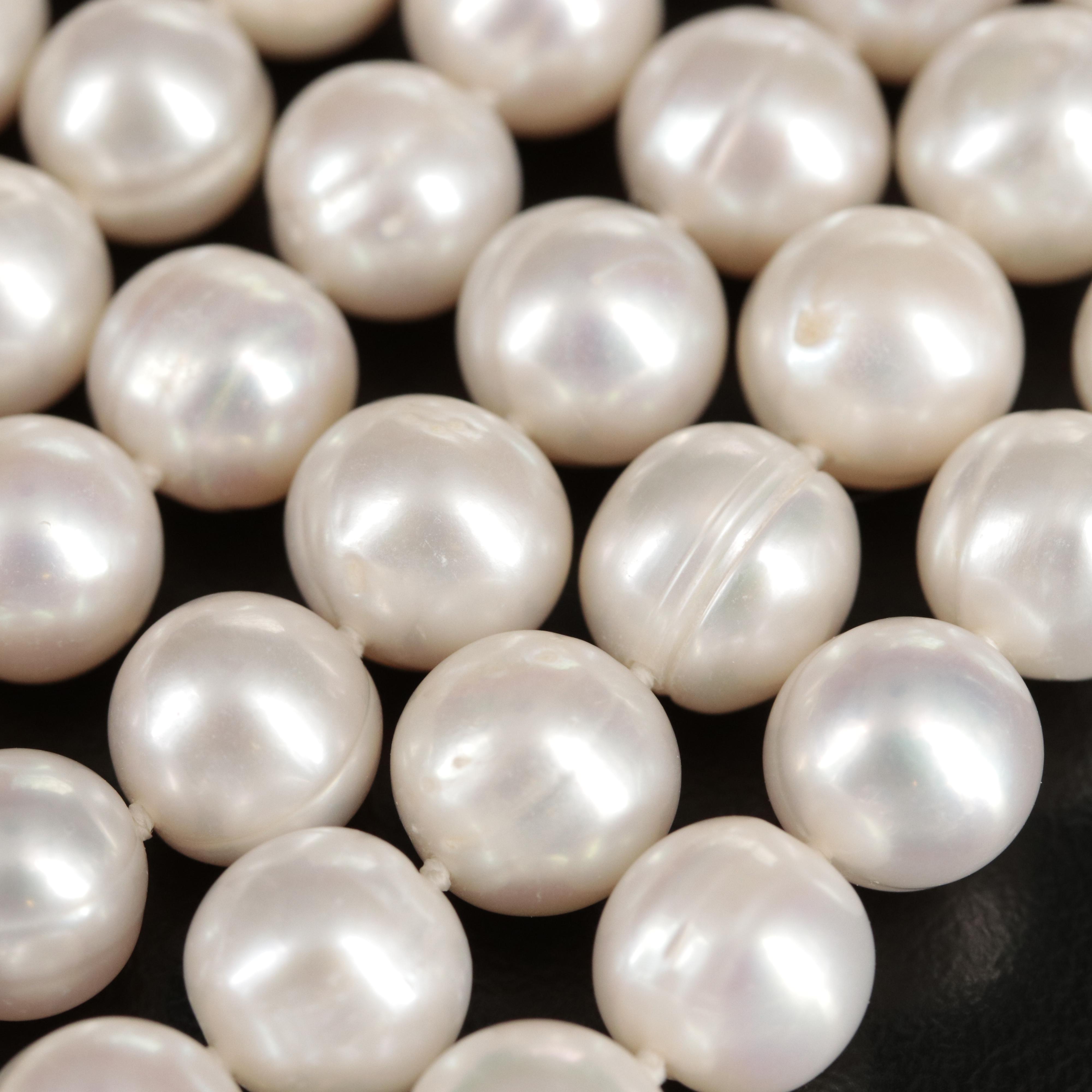 Rope Length Circled Semi-Baroque Pearl