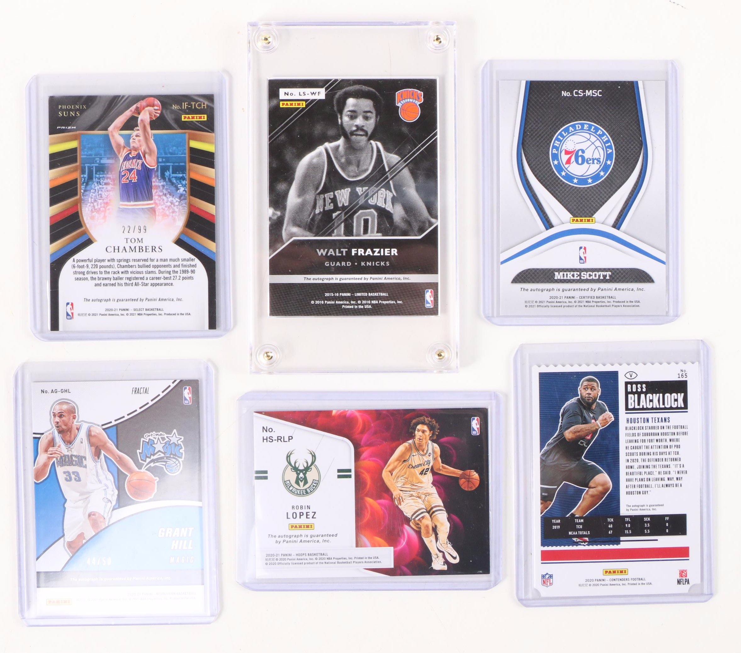 Panini Certified Autograph NBA Stars Basketball Cards with Walt Frazier