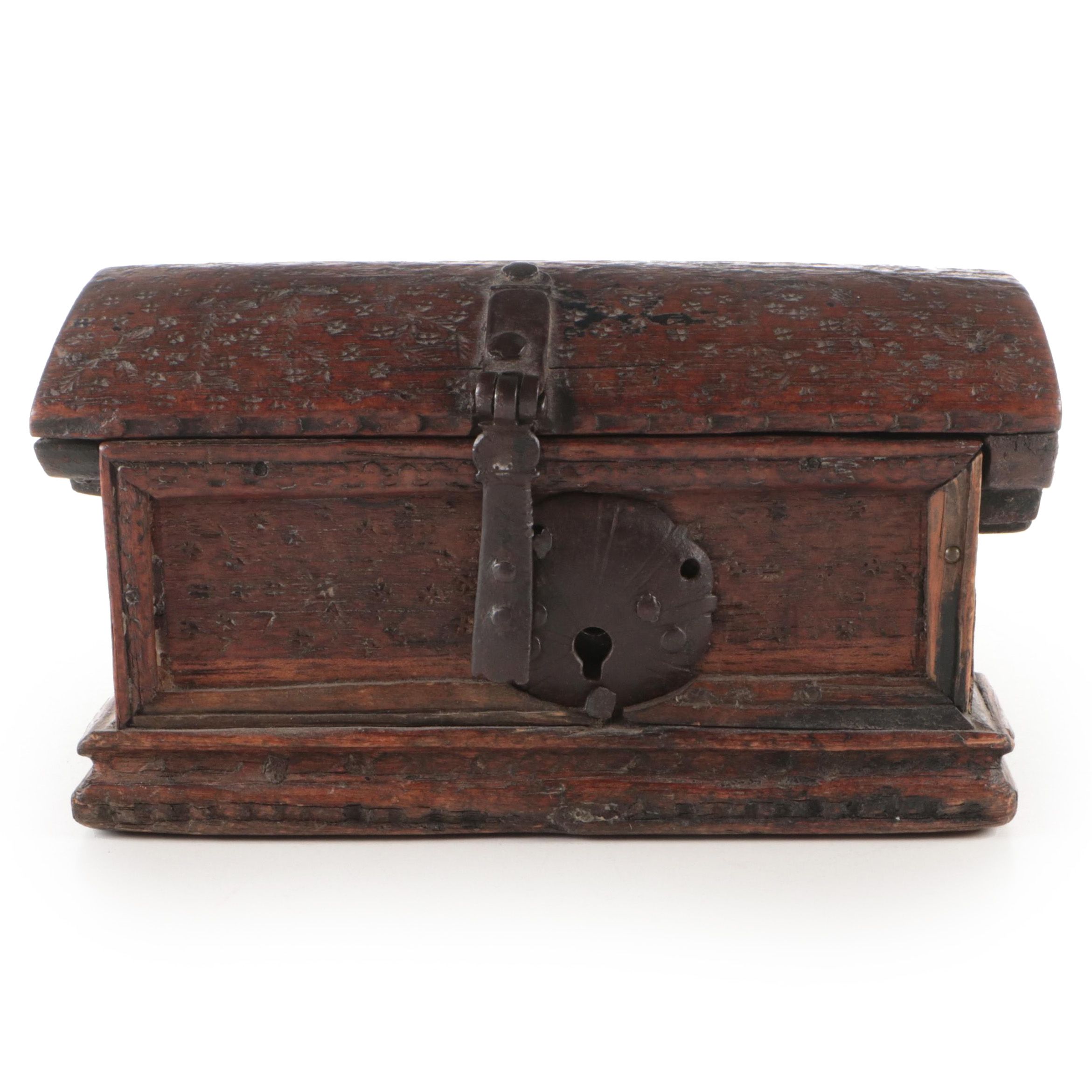 Hardwood Alms Box, 18th Century