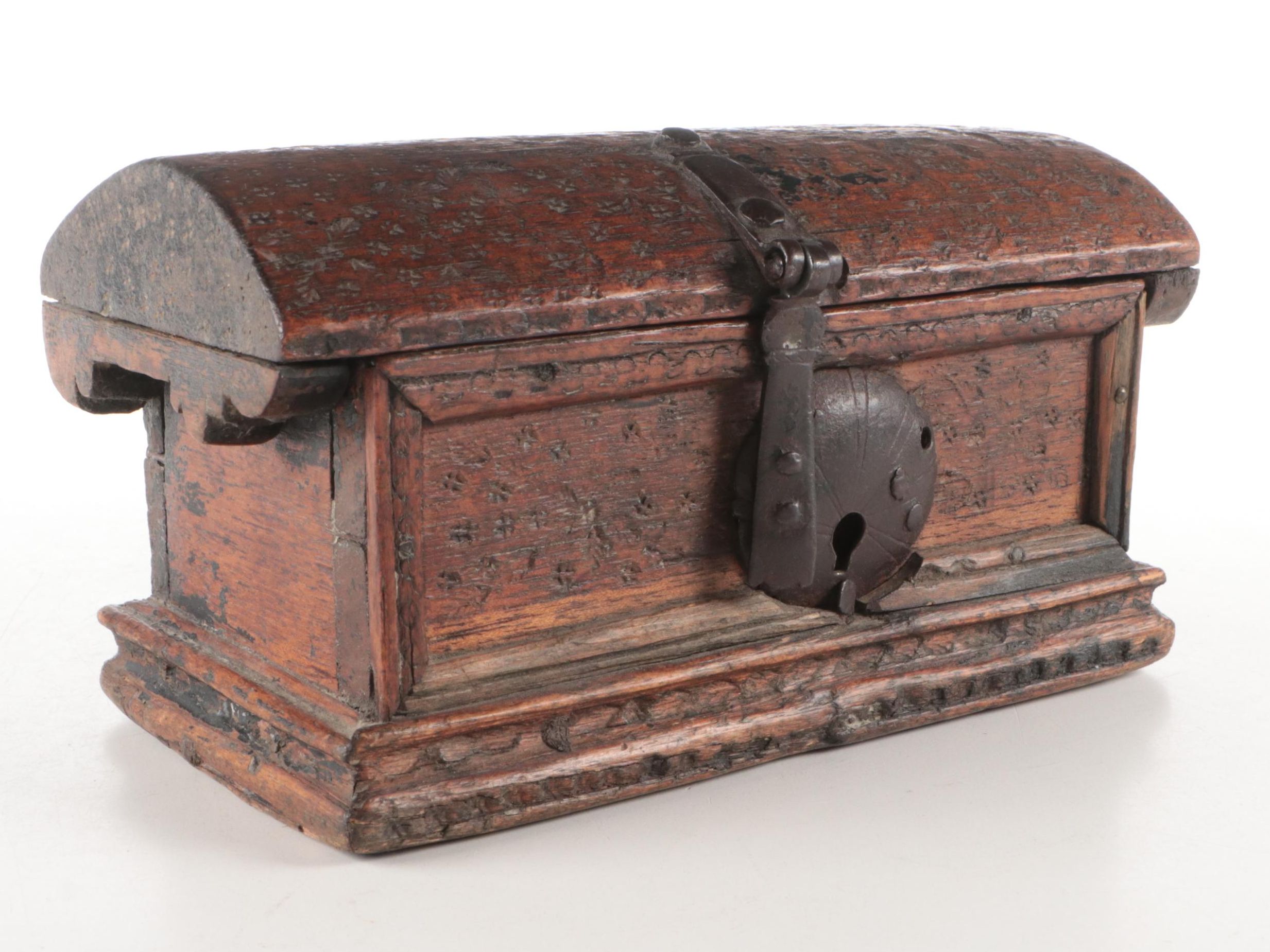 Hardwood Alms Box, 18th Century