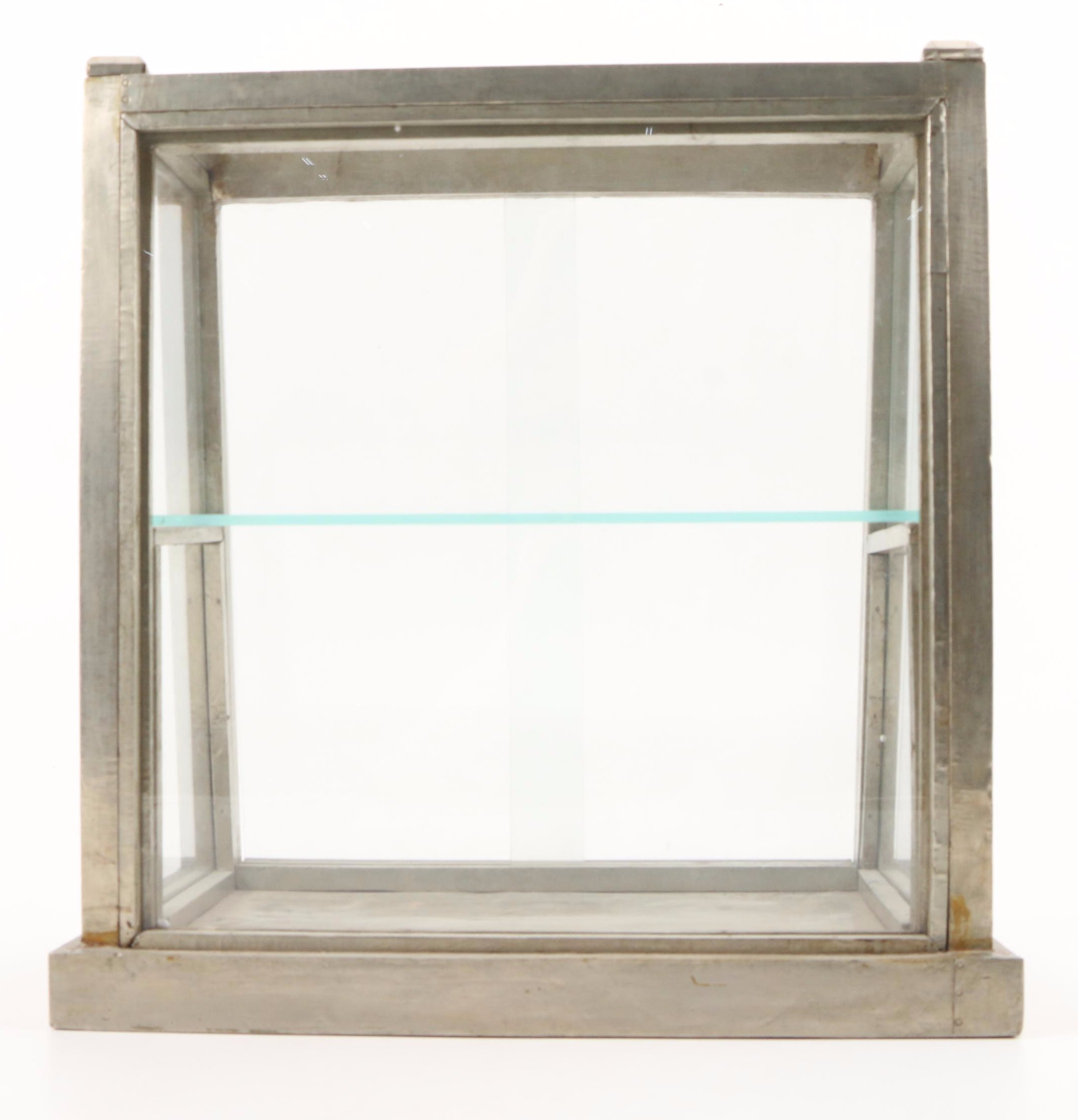 Metal and Glass Countertop Display Cabinet, Early to Mid 20th Century