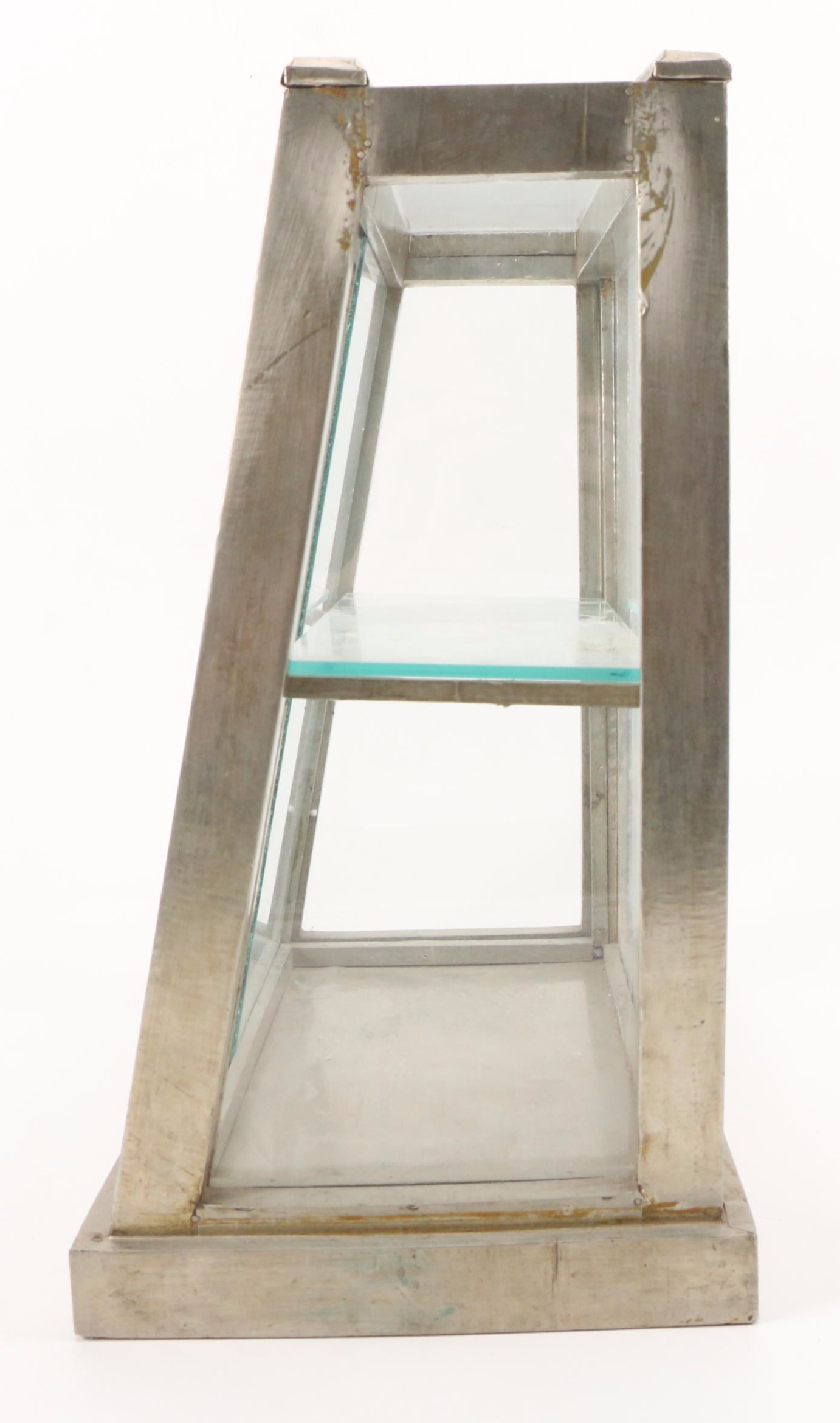 Metal and Glass Countertop Display Cabinet, Early to Mid 20th Century