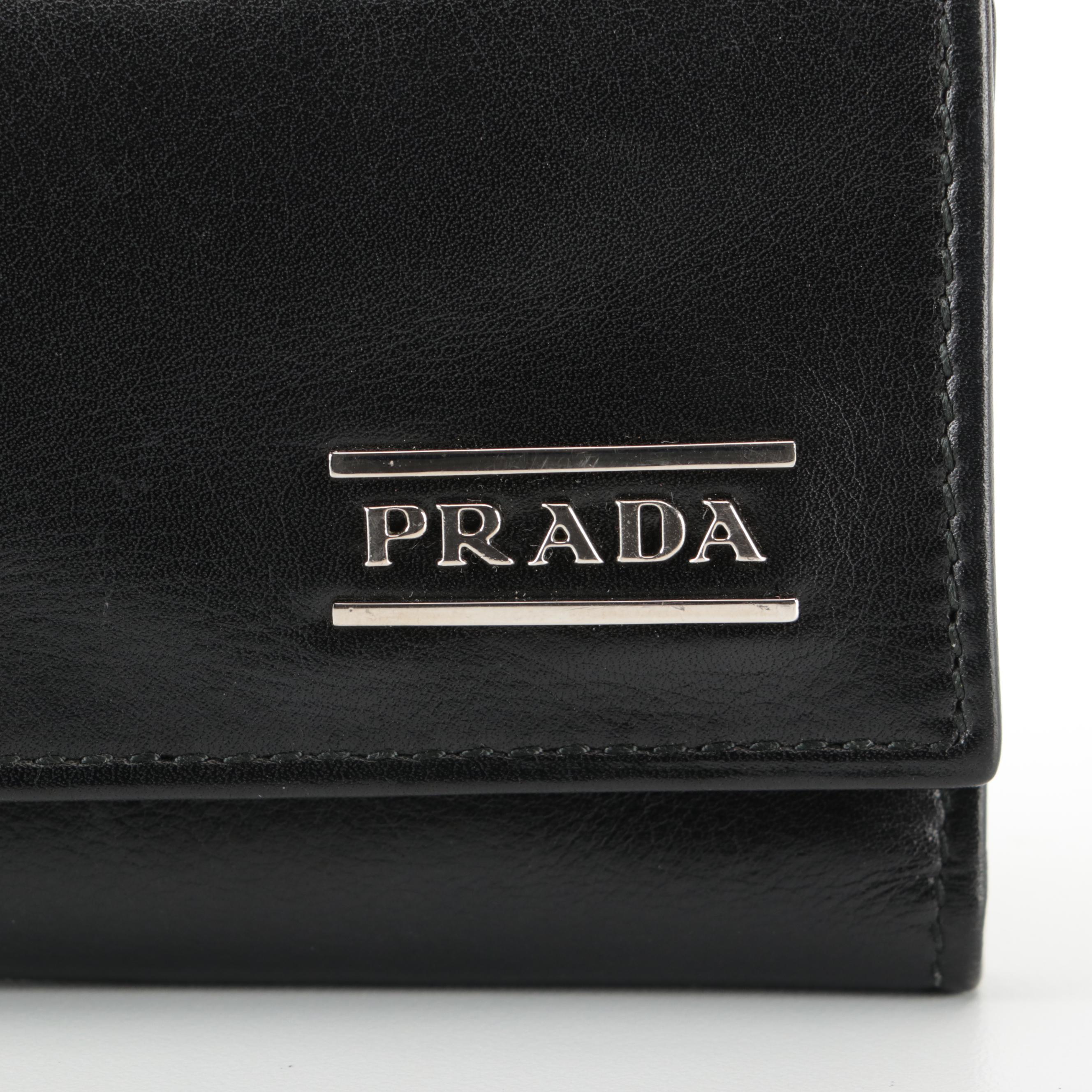 Prada Six-Key Case in Black Leather