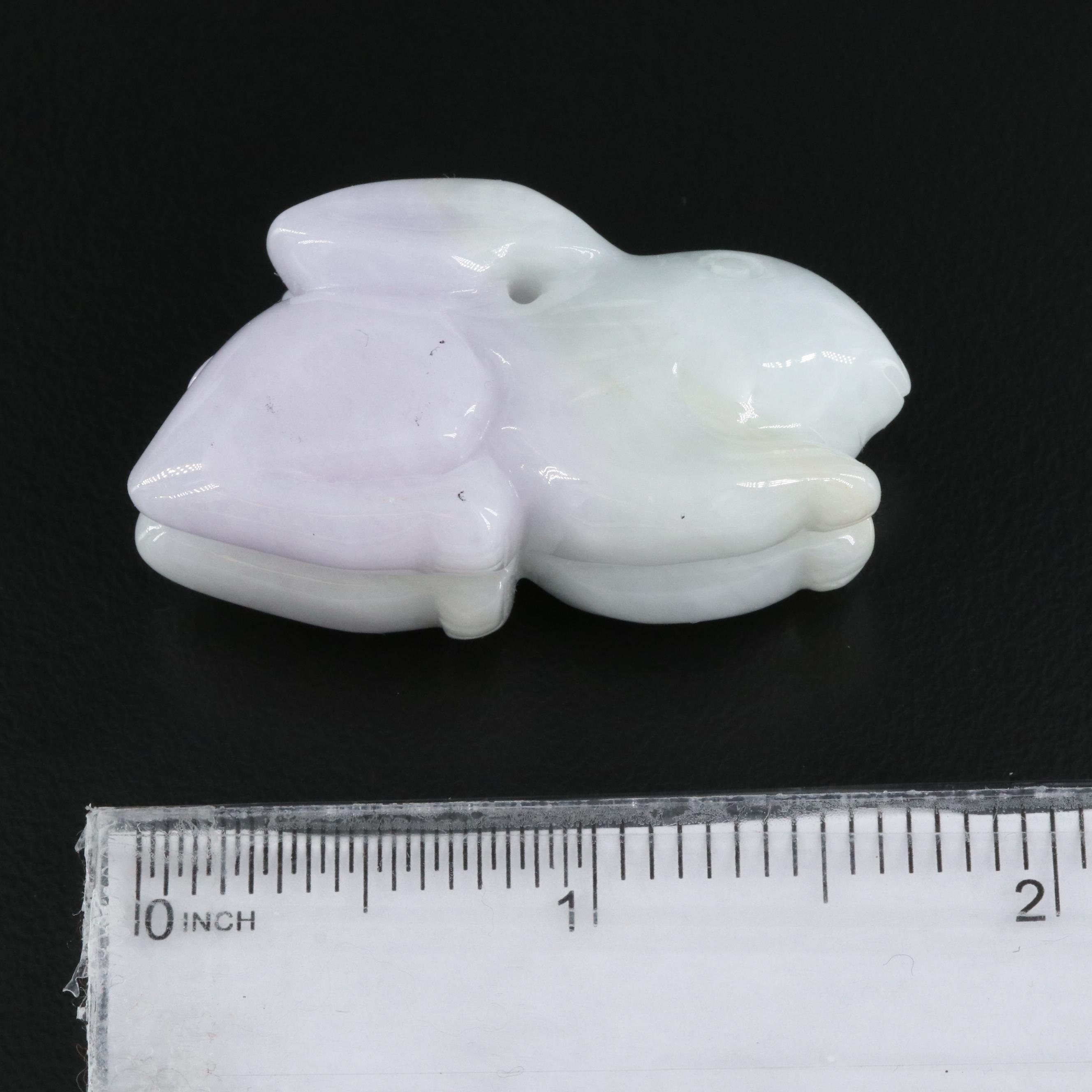 Loose Carved Jadeite Bunnies