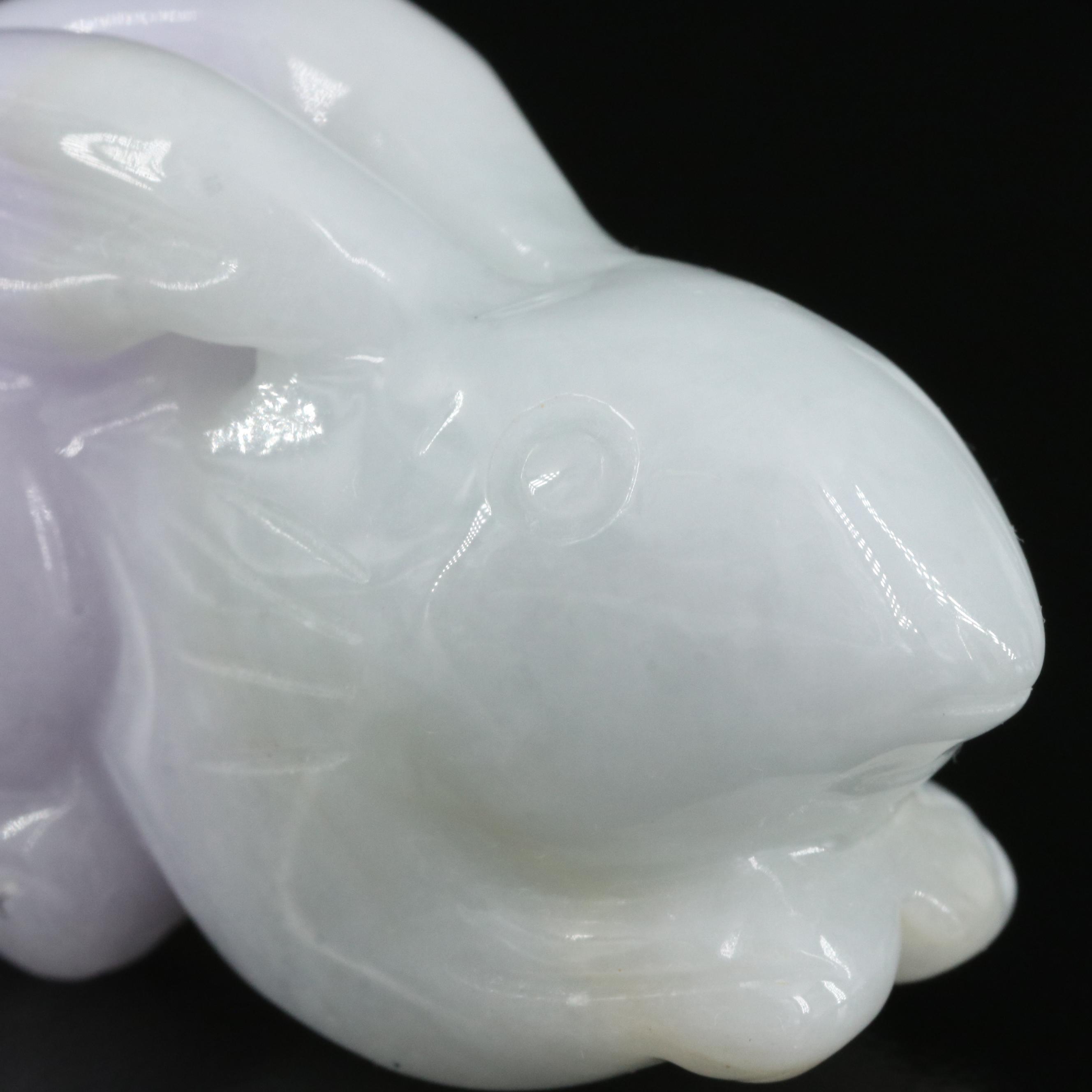Loose Carved Jadeite Bunnies