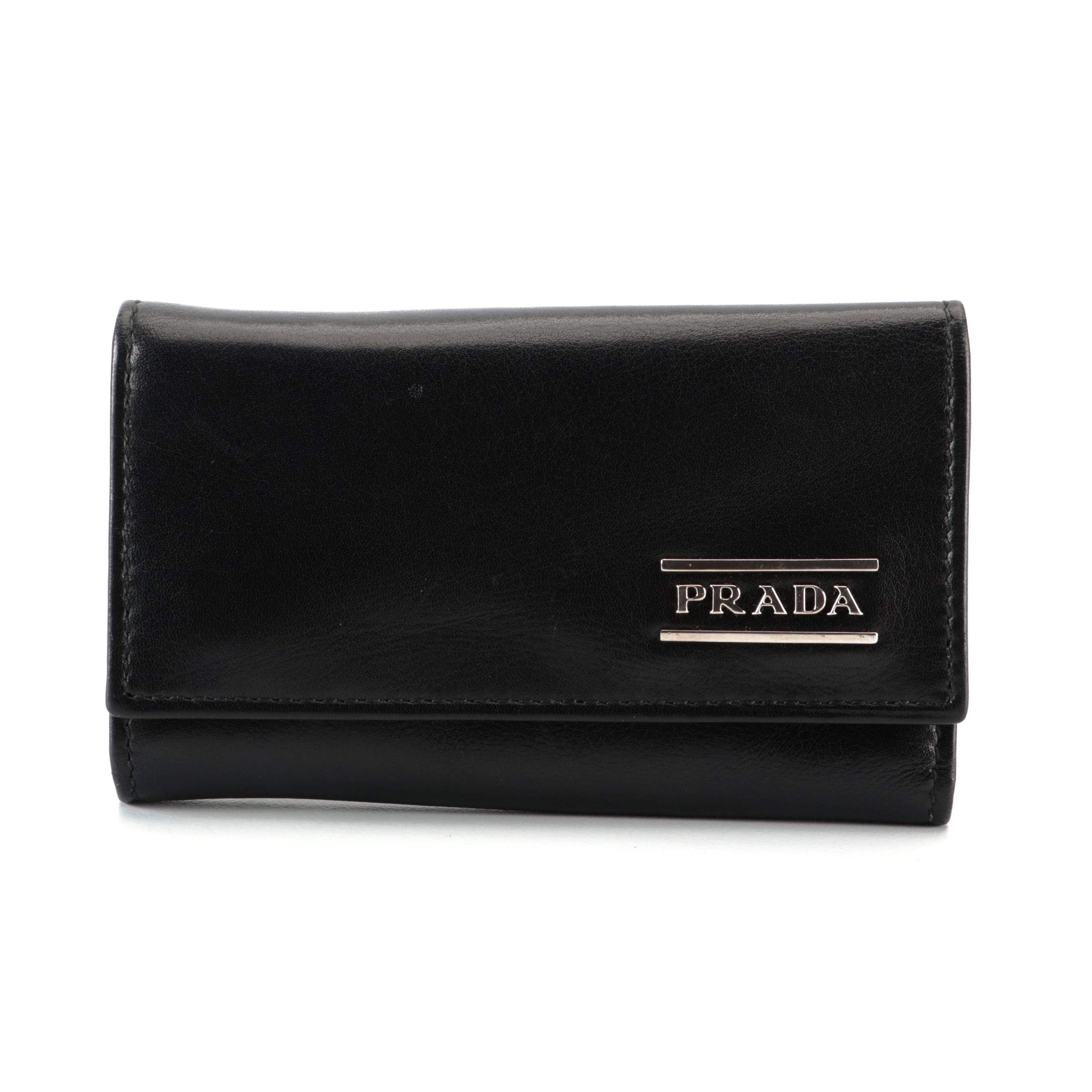 Prada Six-Key Case in Black Leather