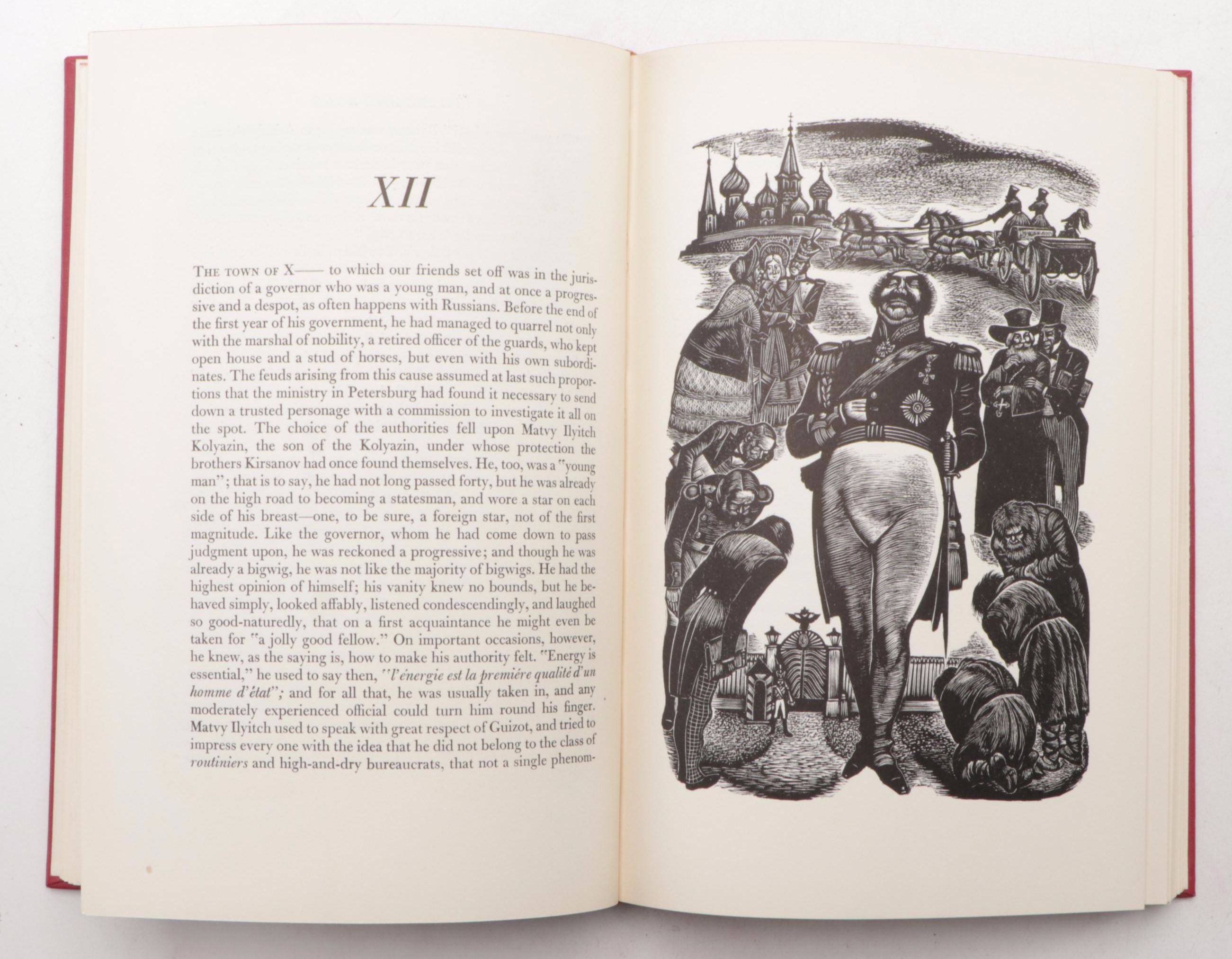 Fritz Eichenberg Illustrated "Fathers and Sons" by Ivan Turgenev, 1941