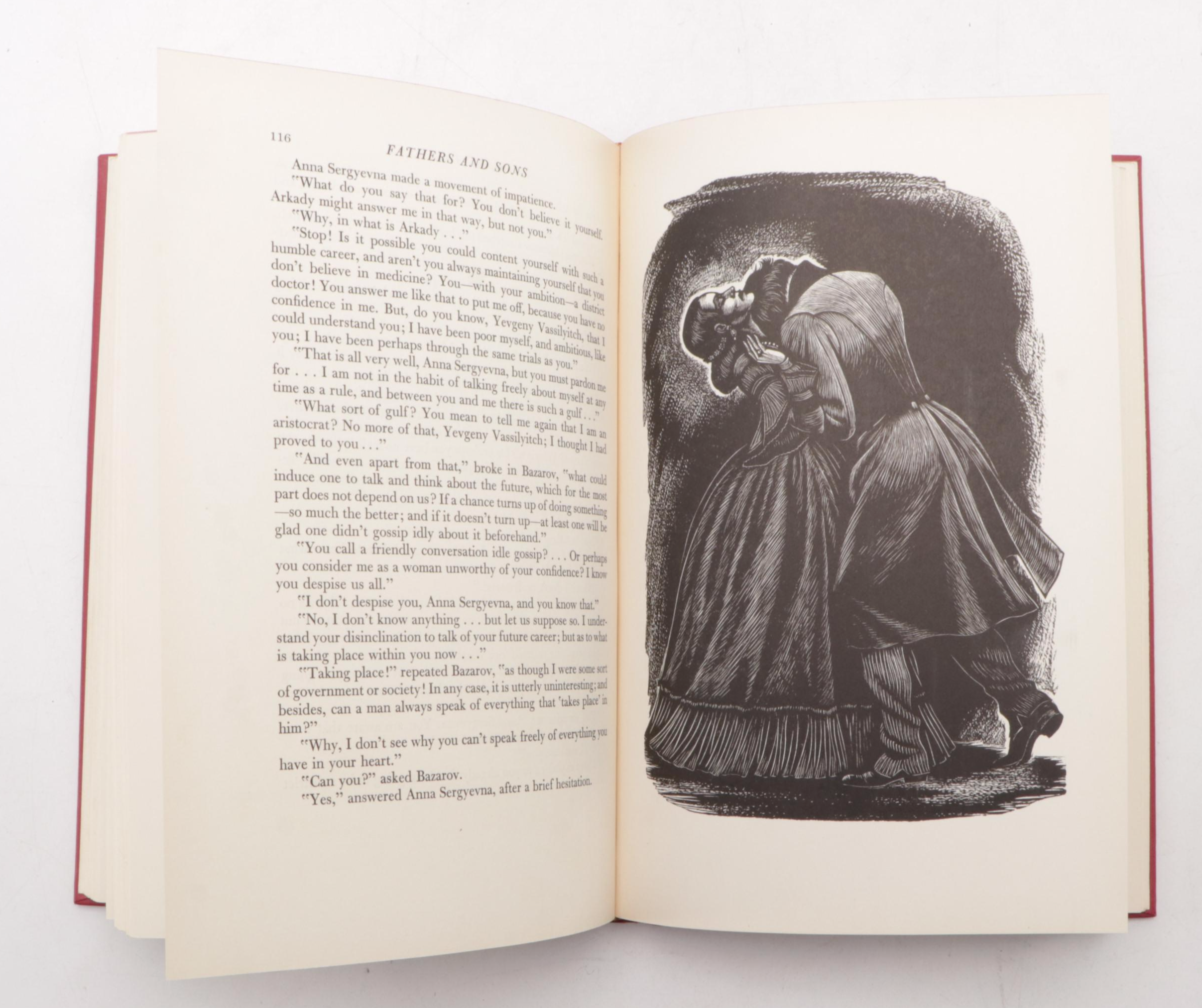 Fritz Eichenberg Illustrated "Fathers and Sons" by Ivan Turgenev, 1941
