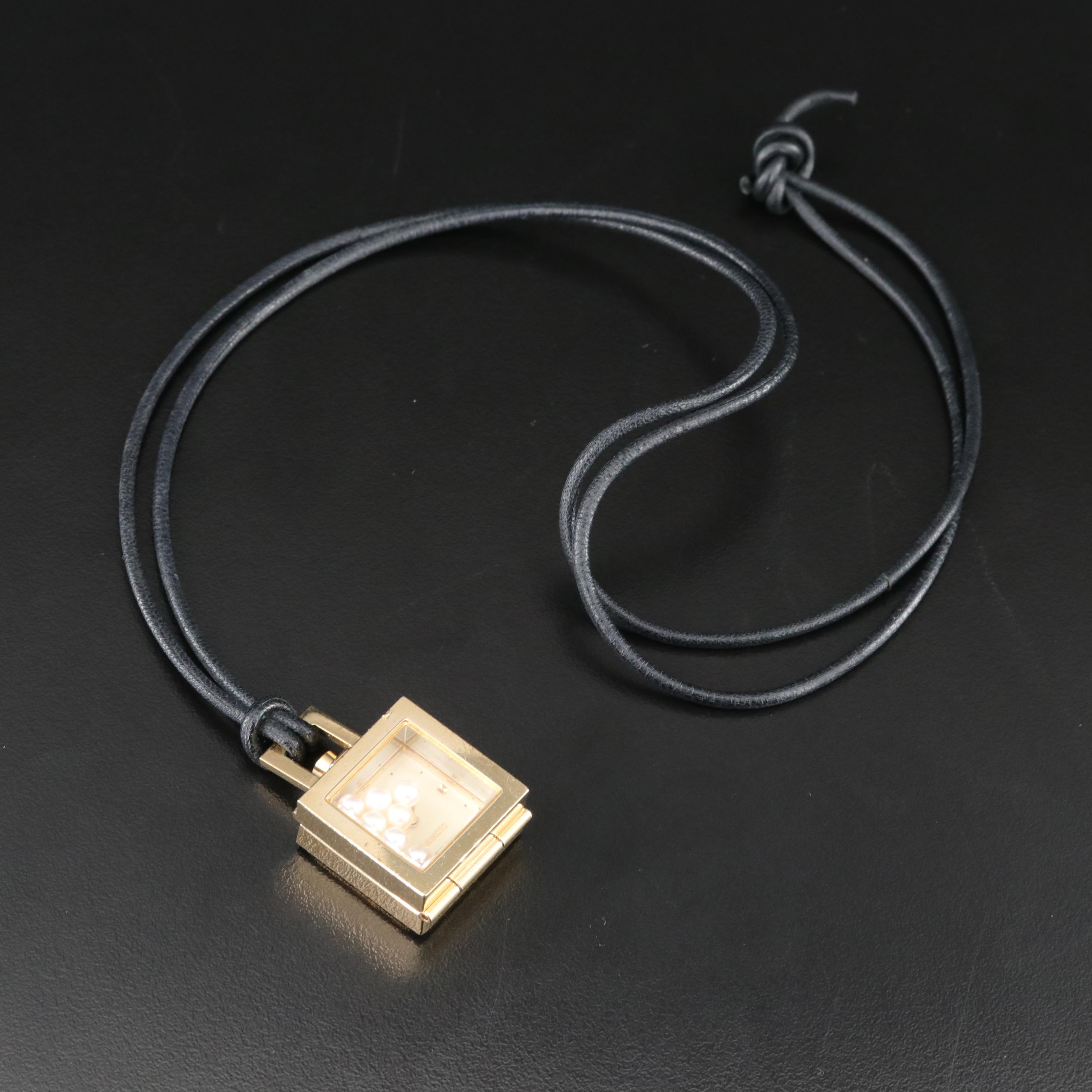 Mikimoto Quartz Pendant Watch