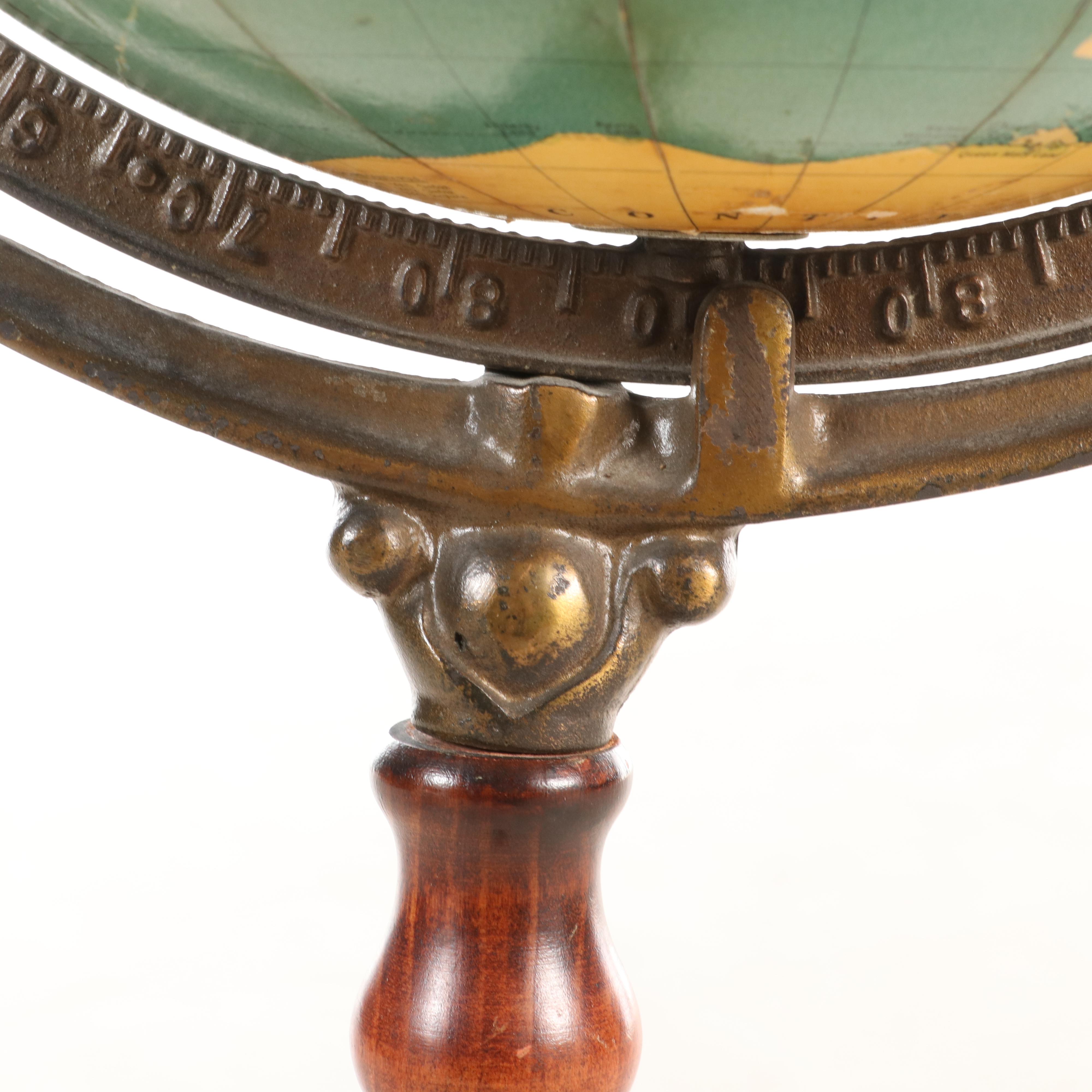 Cram's Unrivaled Terrestrial Standing Globe, Mid-20th Century