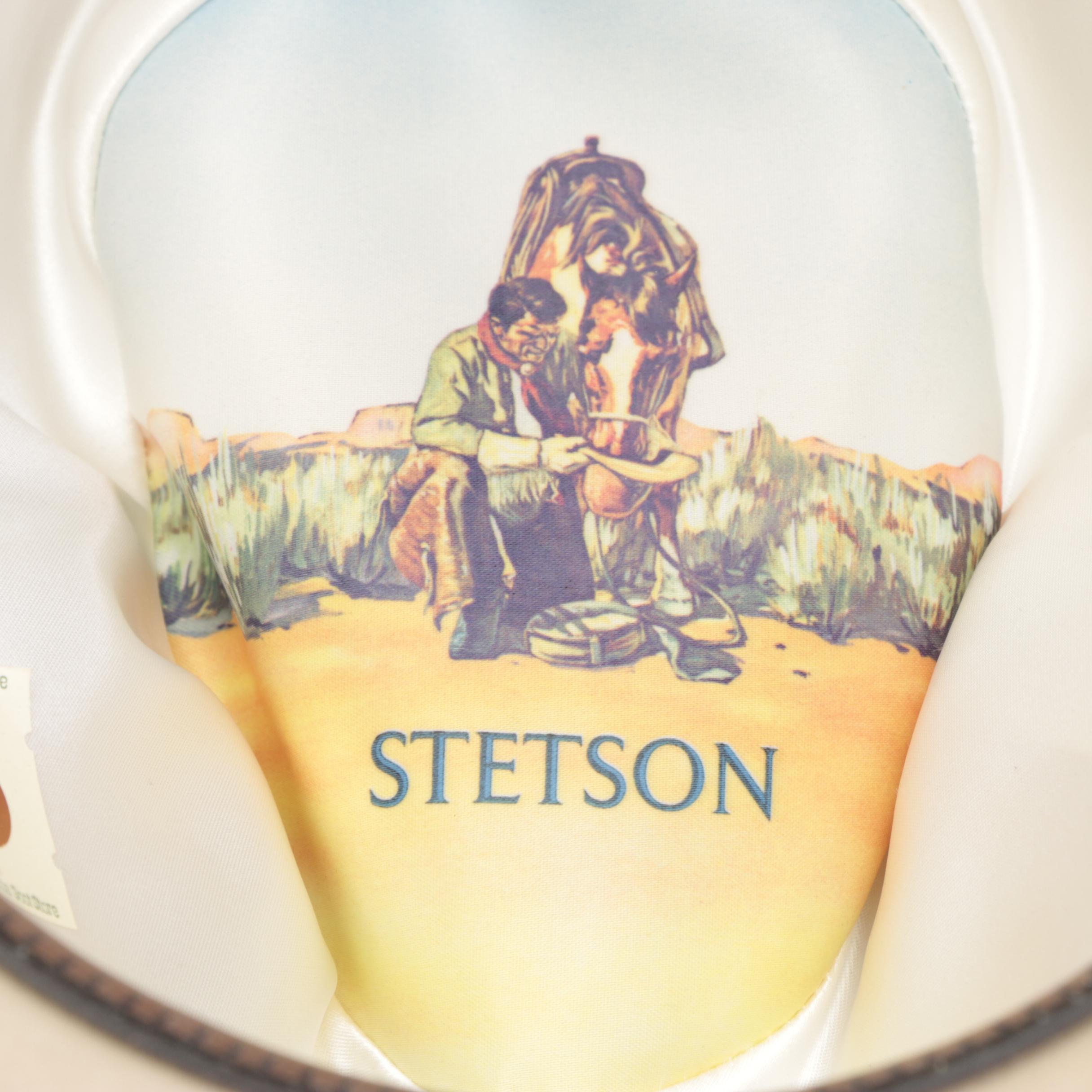 Stetson Drifter Western Hat in Silver Belly 4X Beaver Fur Felt with Box