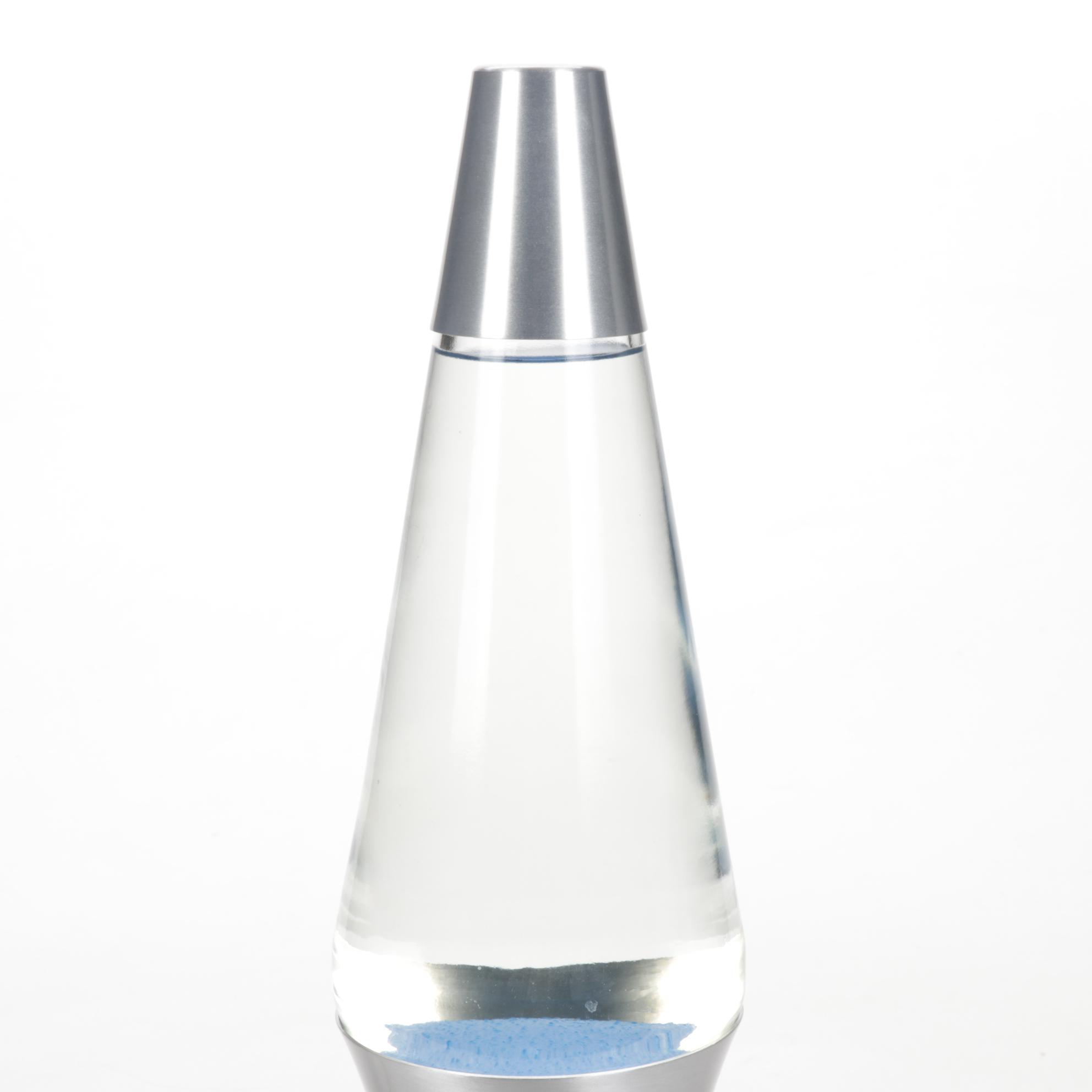 Brushed Nickel Color 16" Lava Lamp, Contemporary