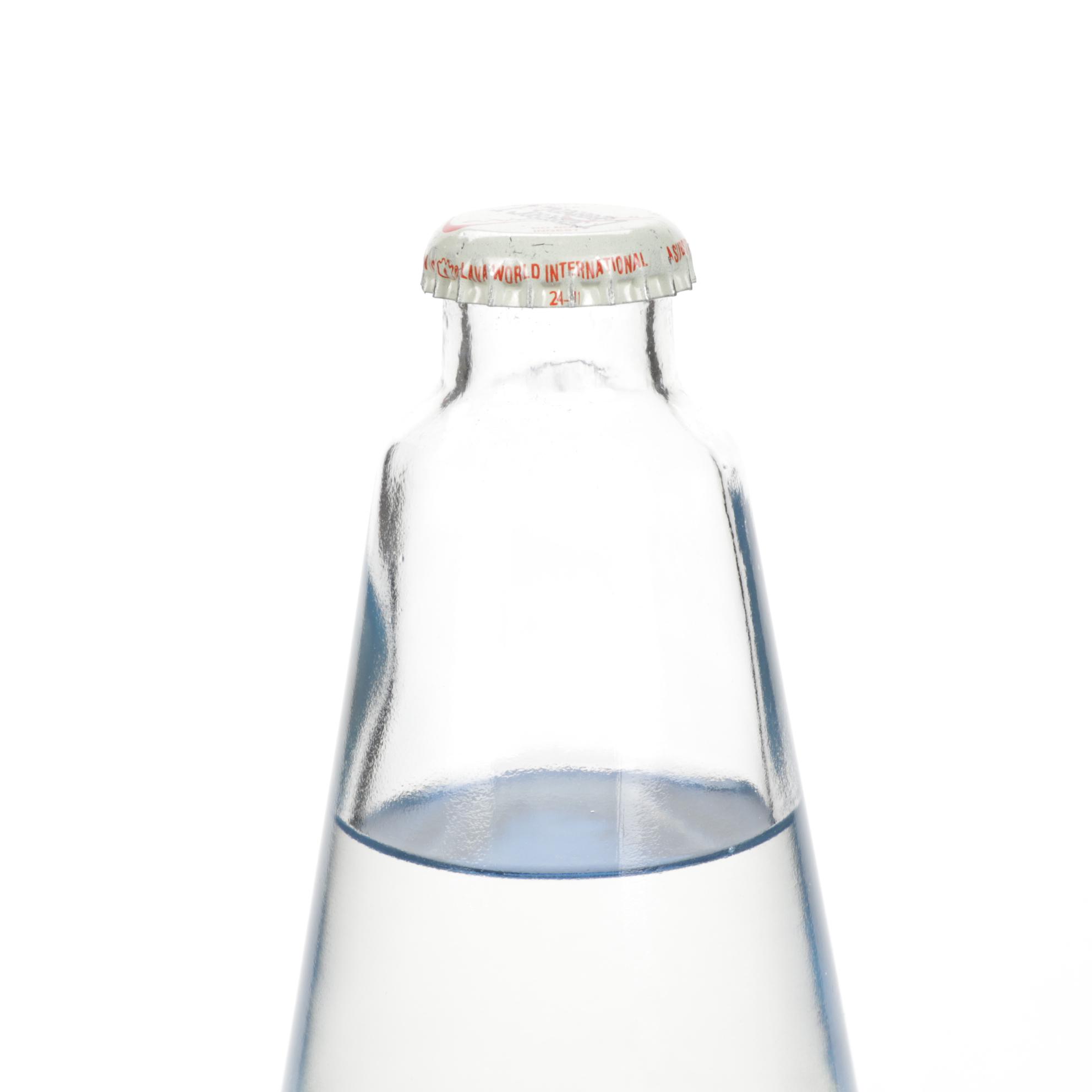 Brushed Nickel Color 16" Lava Lamp, Contemporary