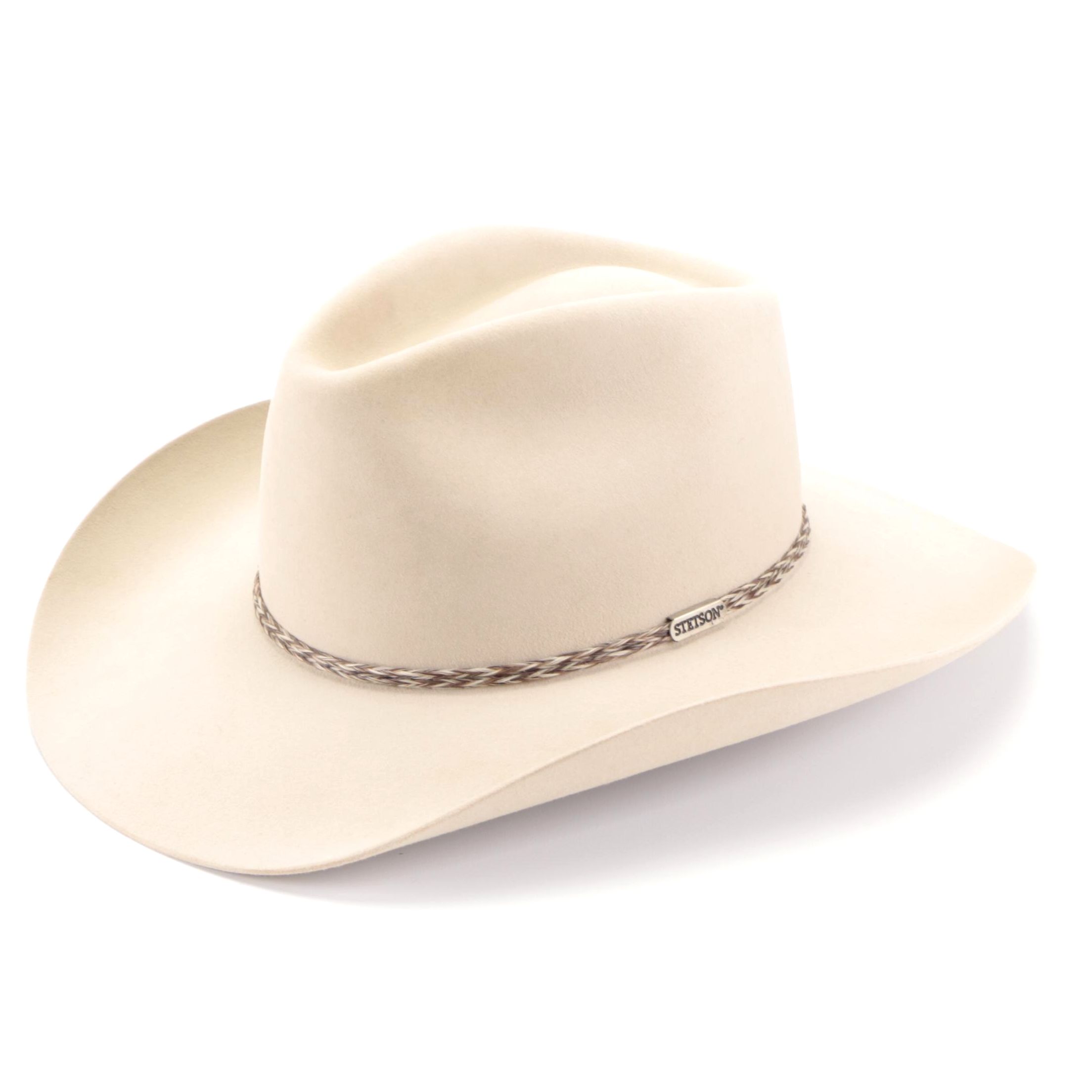 Stetson Drifter Western Hat in Silver Belly 4X Beaver Fur Felt with Box