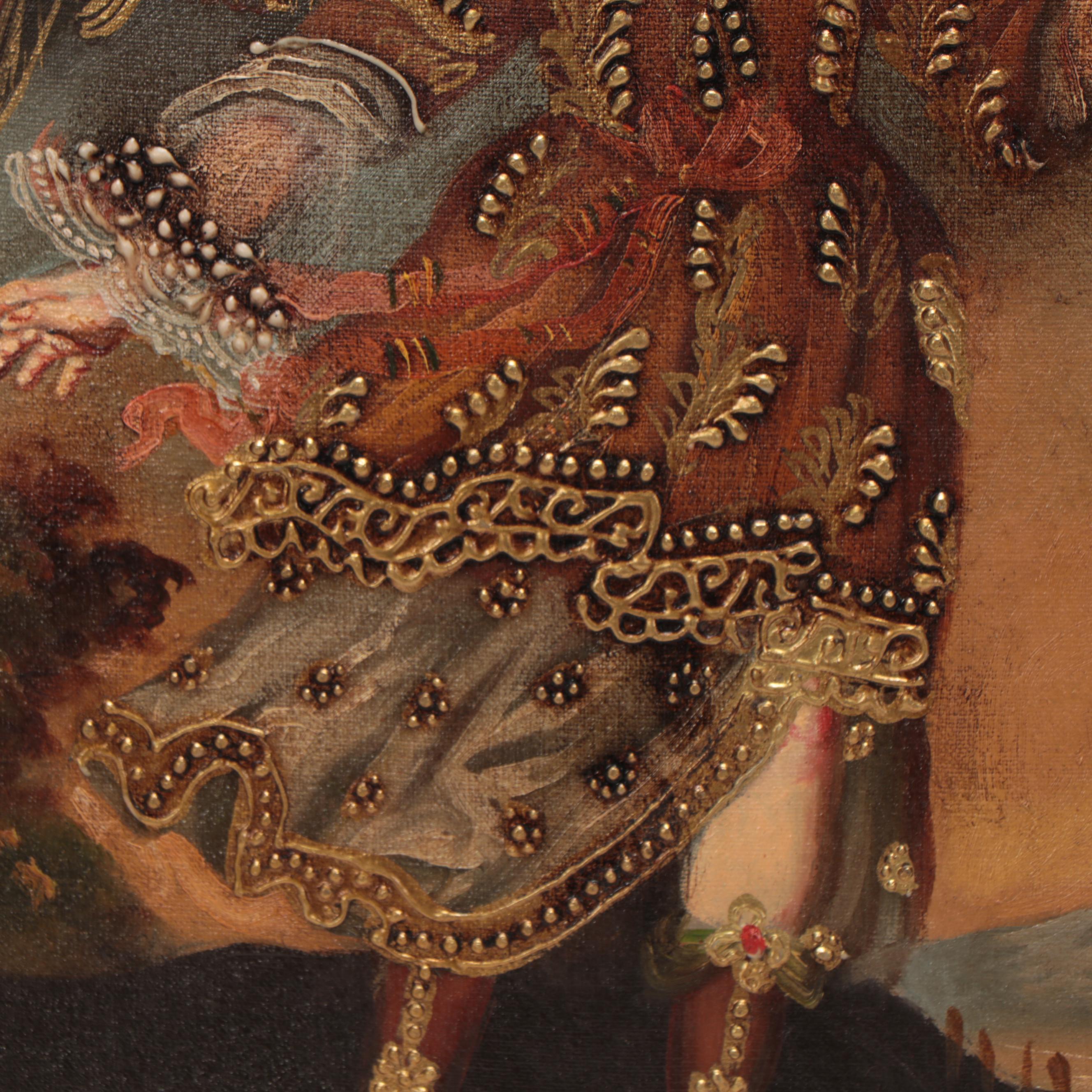 Cuzco School Style Oil Painting of Archangel Saint Raphael