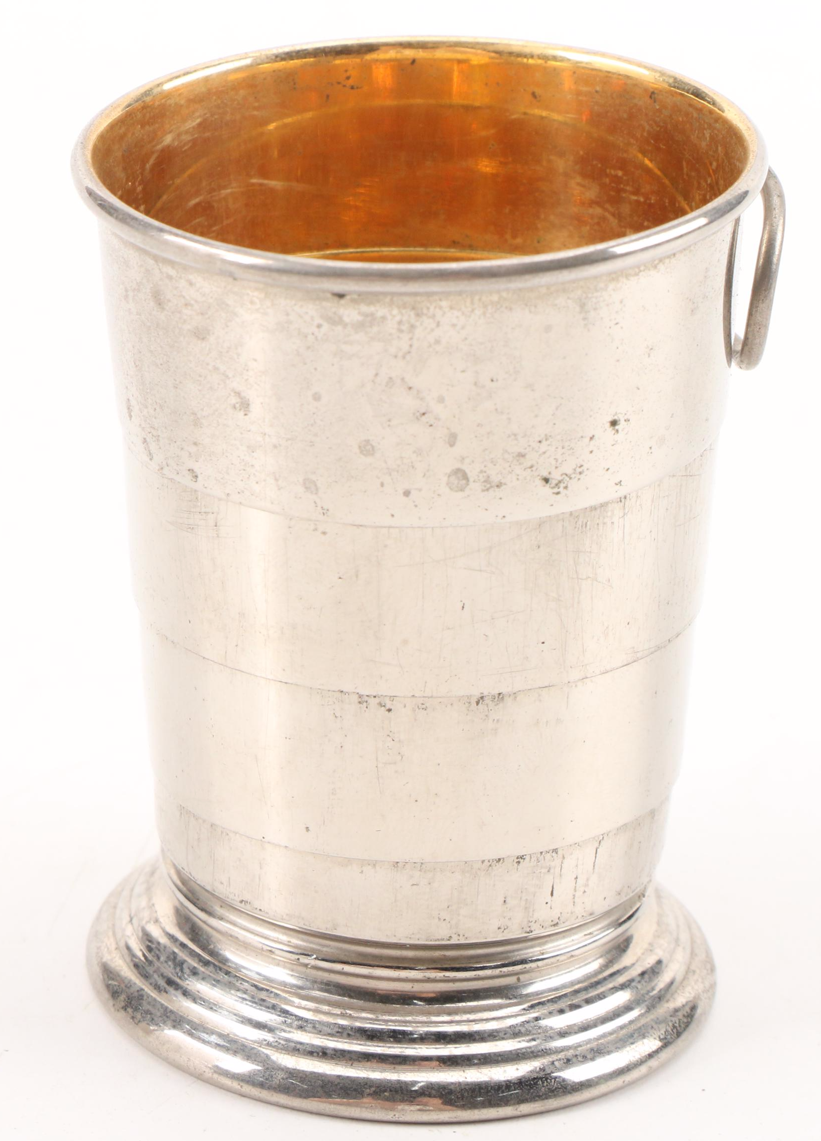 Simpson, Hall, Miller & Co. and Other Silver Plate and Metal Collapsible Cups