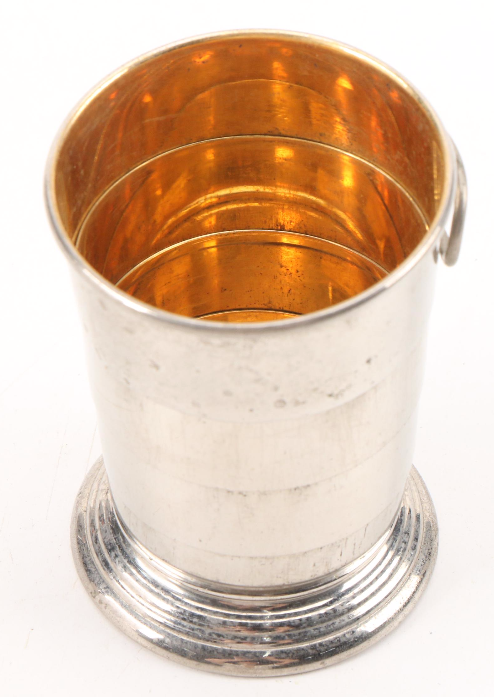 Simpson, Hall, Miller & Co. and Other Silver Plate and Metal Collapsible Cups