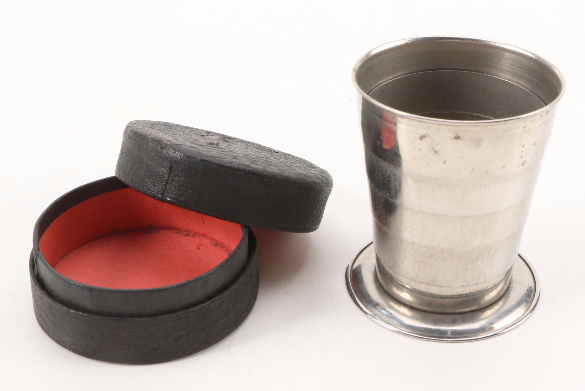 Simpson, Hall, Miller & Co. and Other Silver Plate and Metal Collapsible Cups