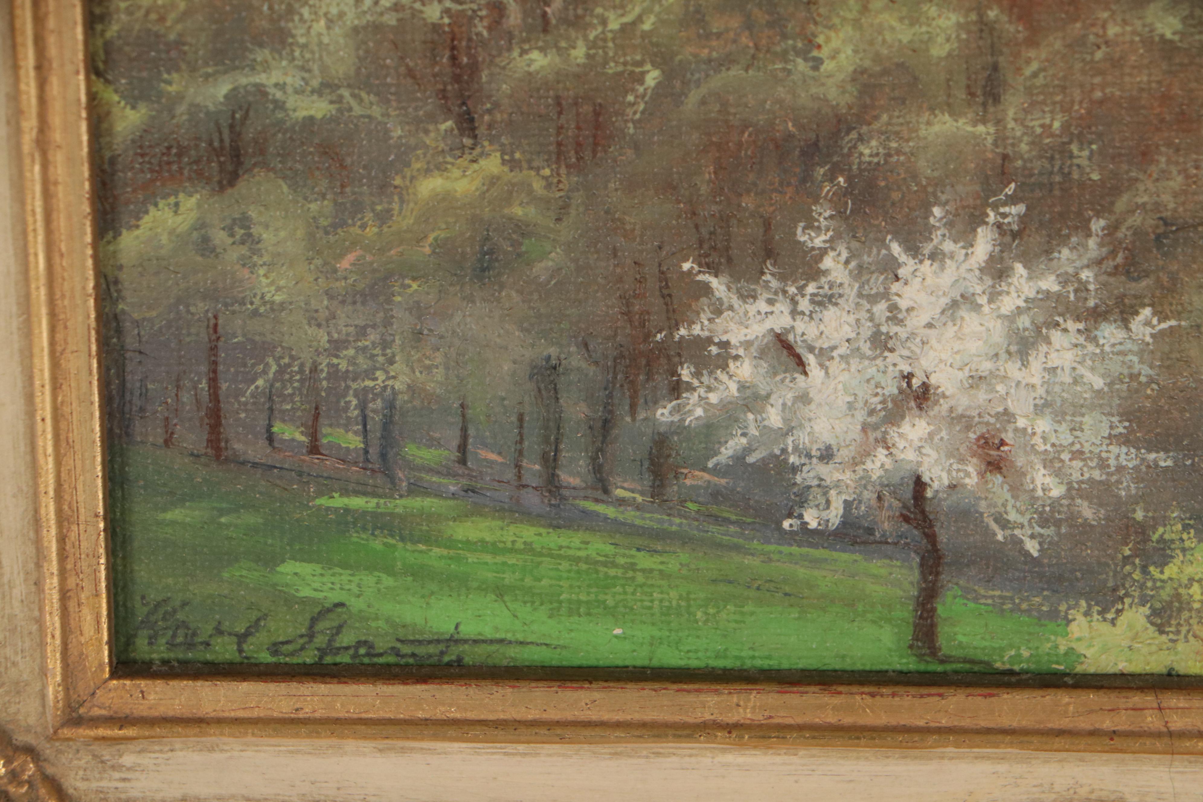 Landscape Oil Painting of Heidelberg Castle, Germany