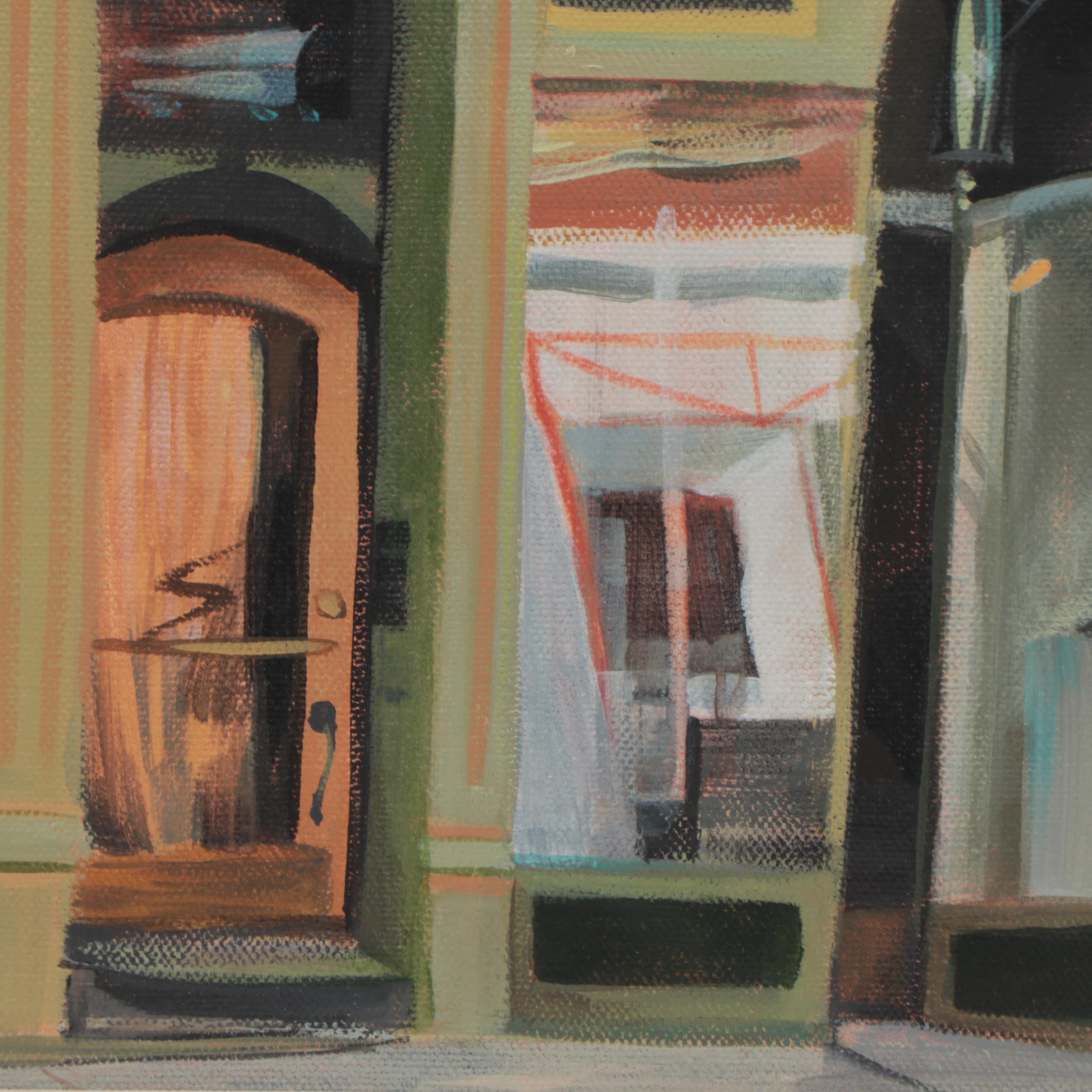 Joanne Honschopp Acrylic Painting "M. Hewett Gallery - Main St.," 1997