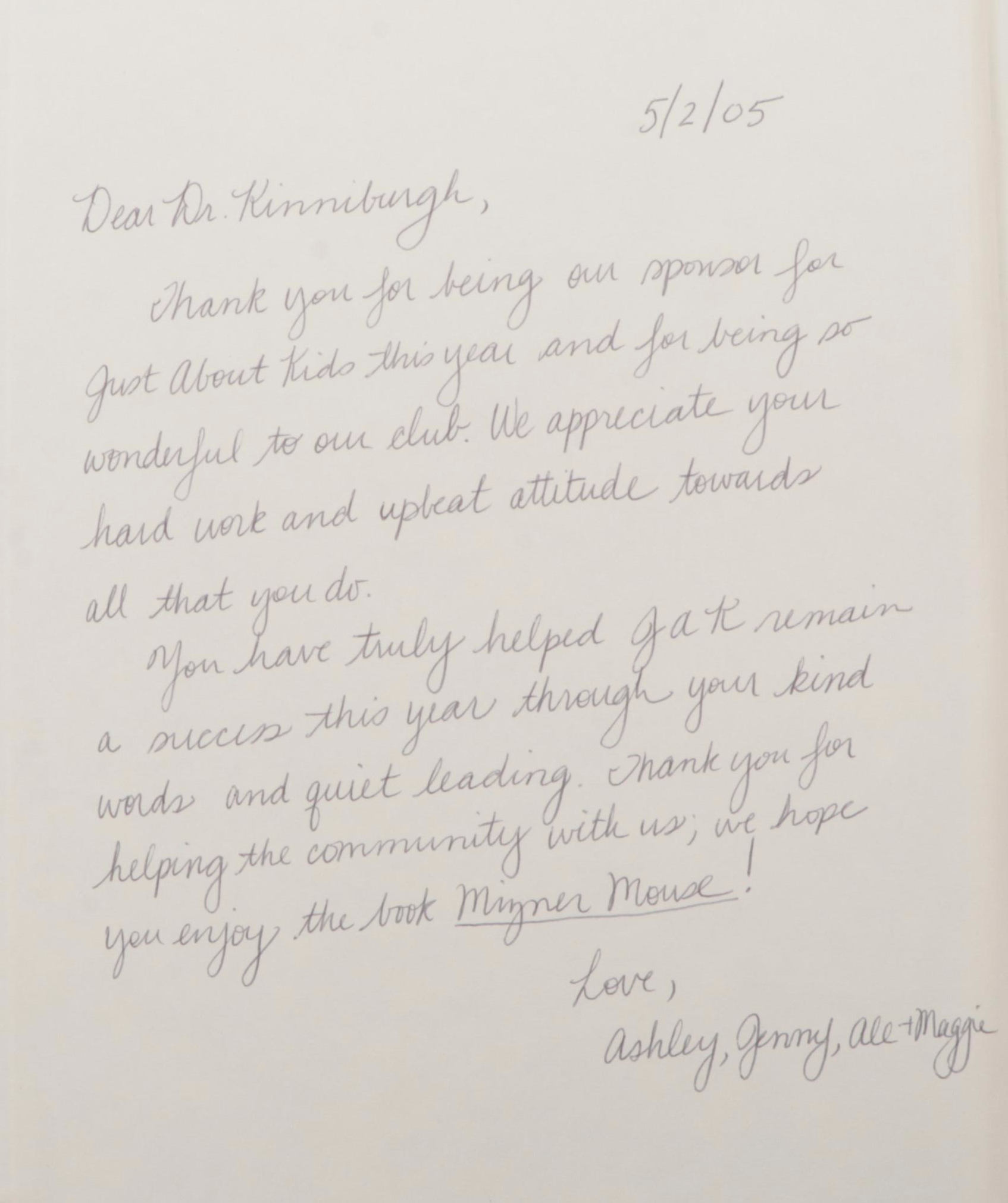 Signed First Edition "Mizner Mouse: The Pride of Palm Beach" by Peter Barnes