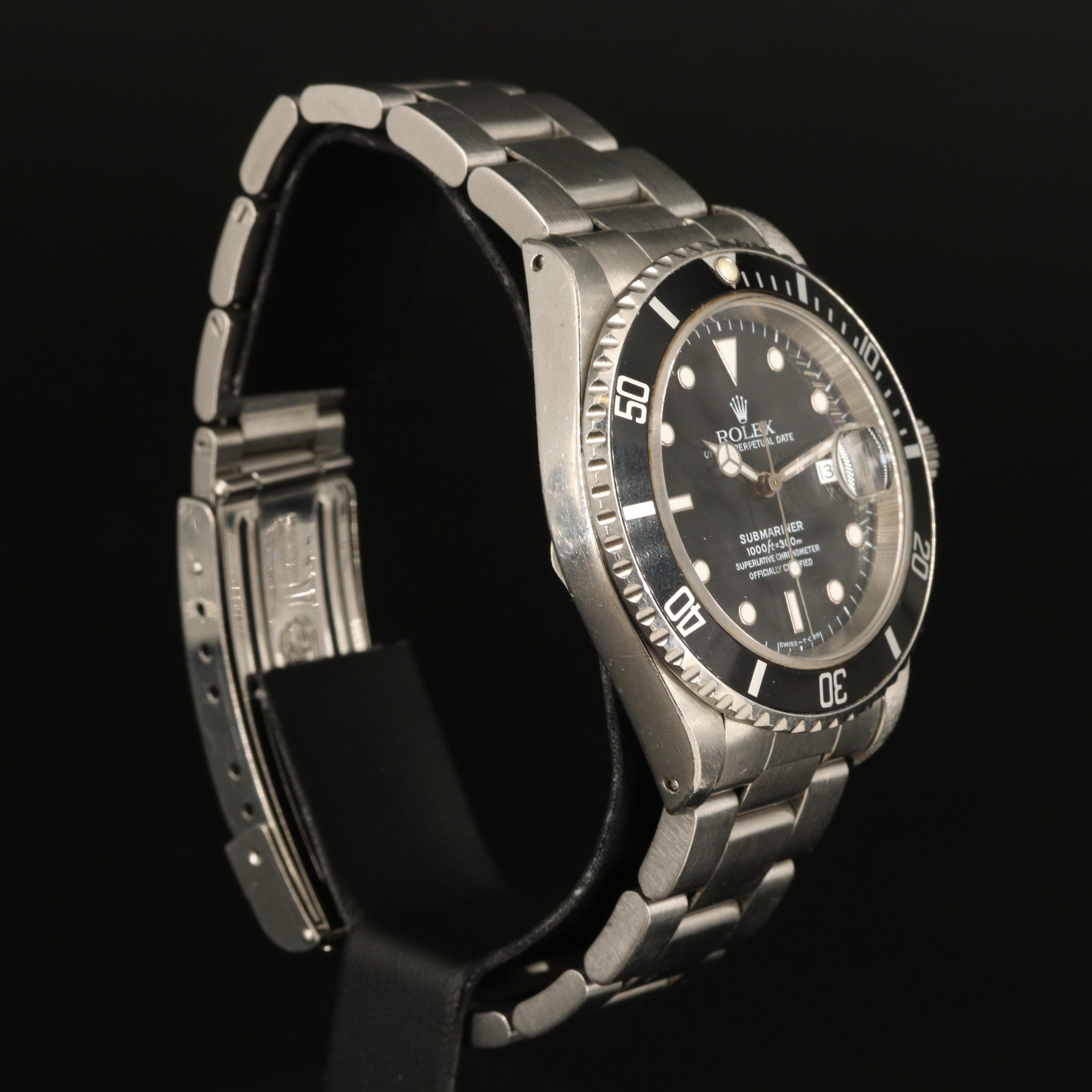 1996 Rolex Oyster Perpetual Date Submariner Watch
