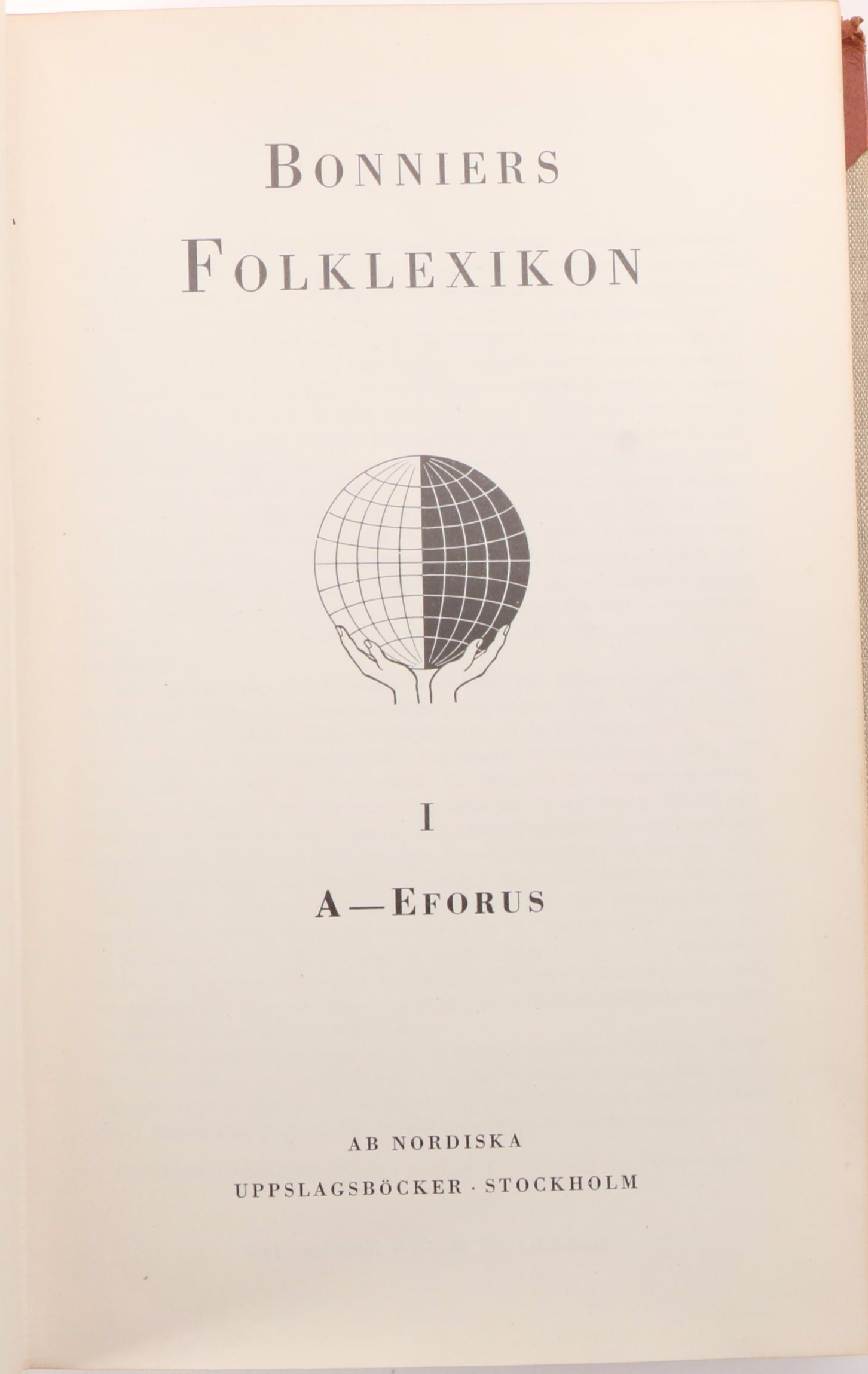 Partial Set Swedish Language "Bonniers Folklexikon", 1951