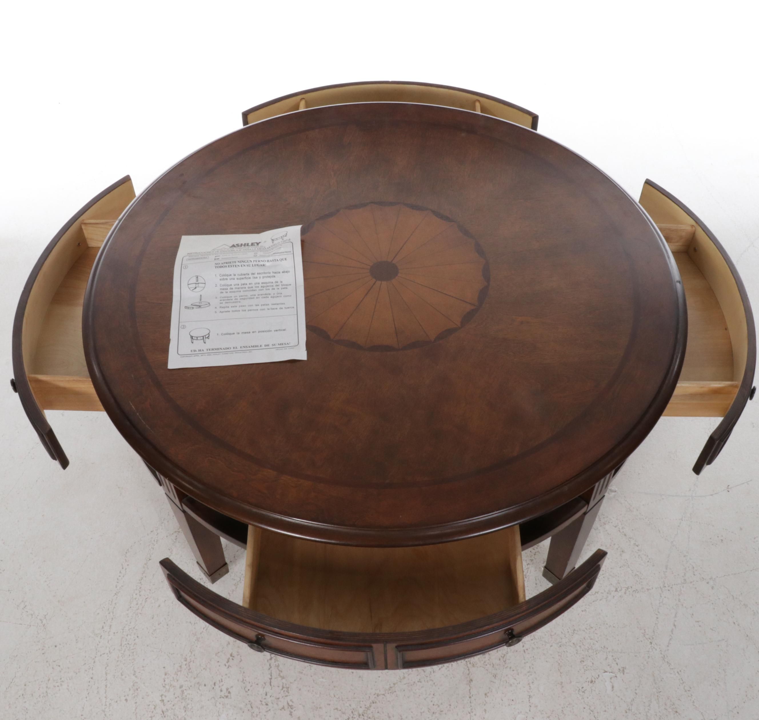 Ashley Furniture Wood Coffee Table, 21st Century