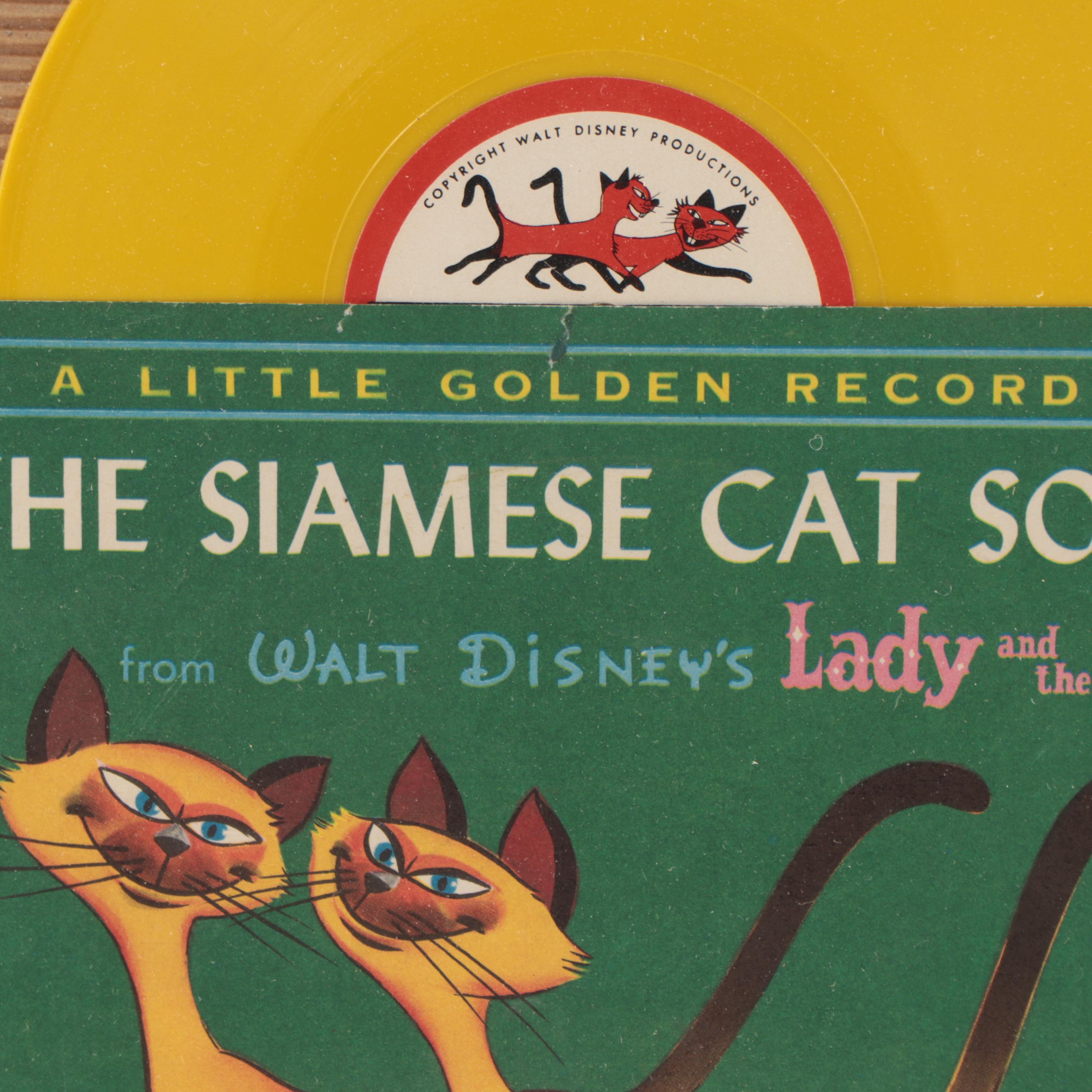 Little Golden Record "The Siamese Cat Song" from "Lady and the Tramp," 1955