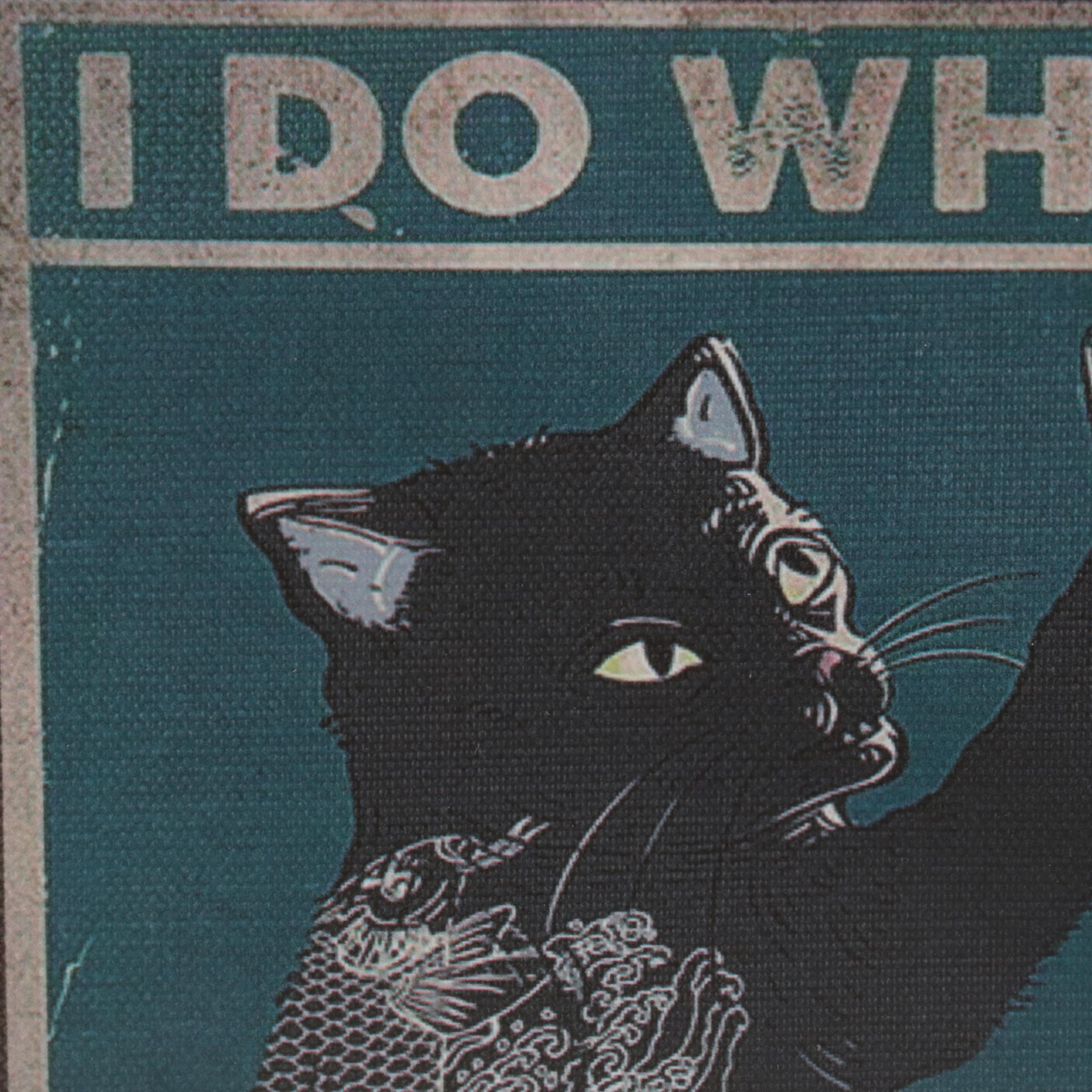 Giclée of Black Cat Drinking Beer, 21st Century