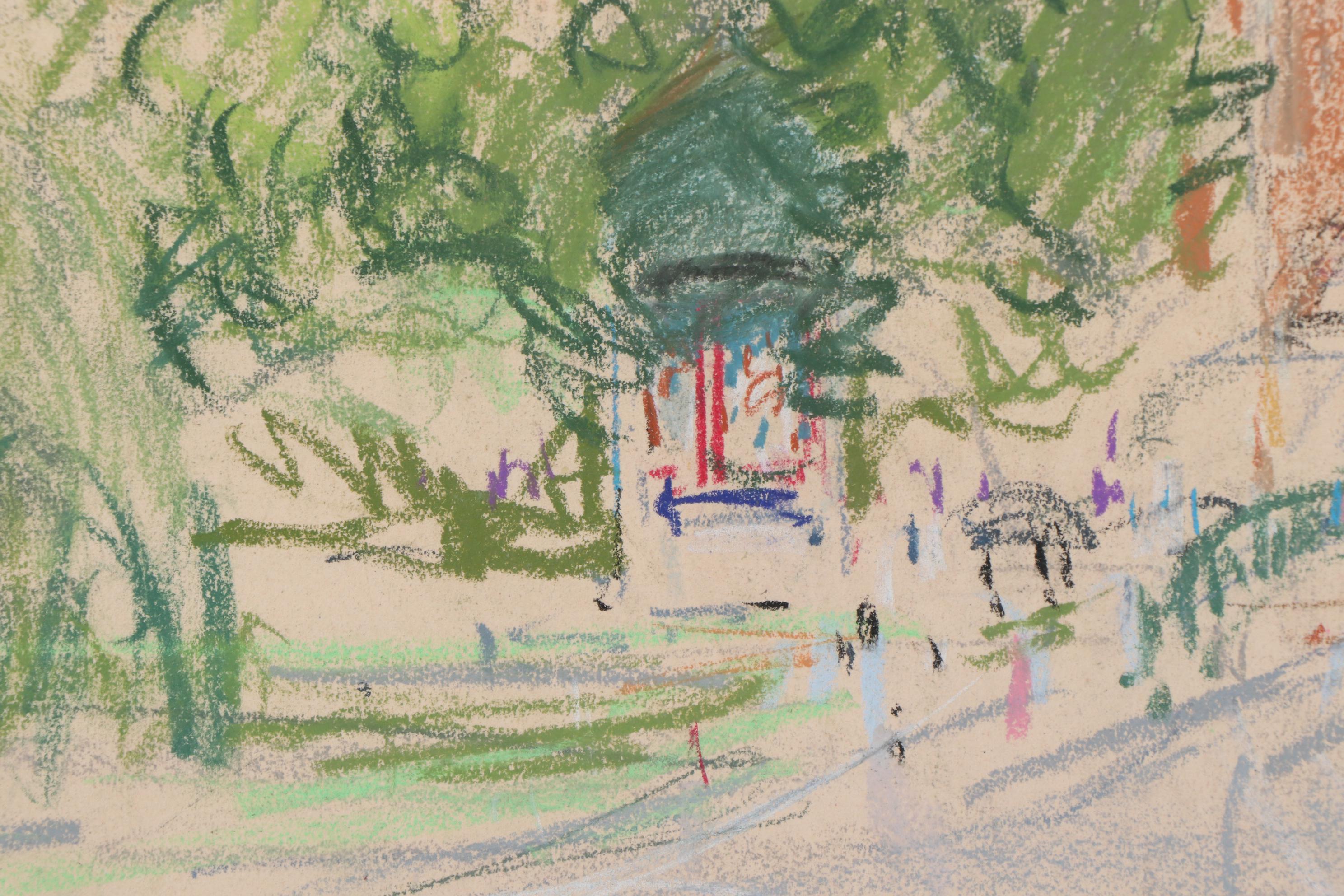 Kamil Kubik Architectural Landscape Pastel Drawing