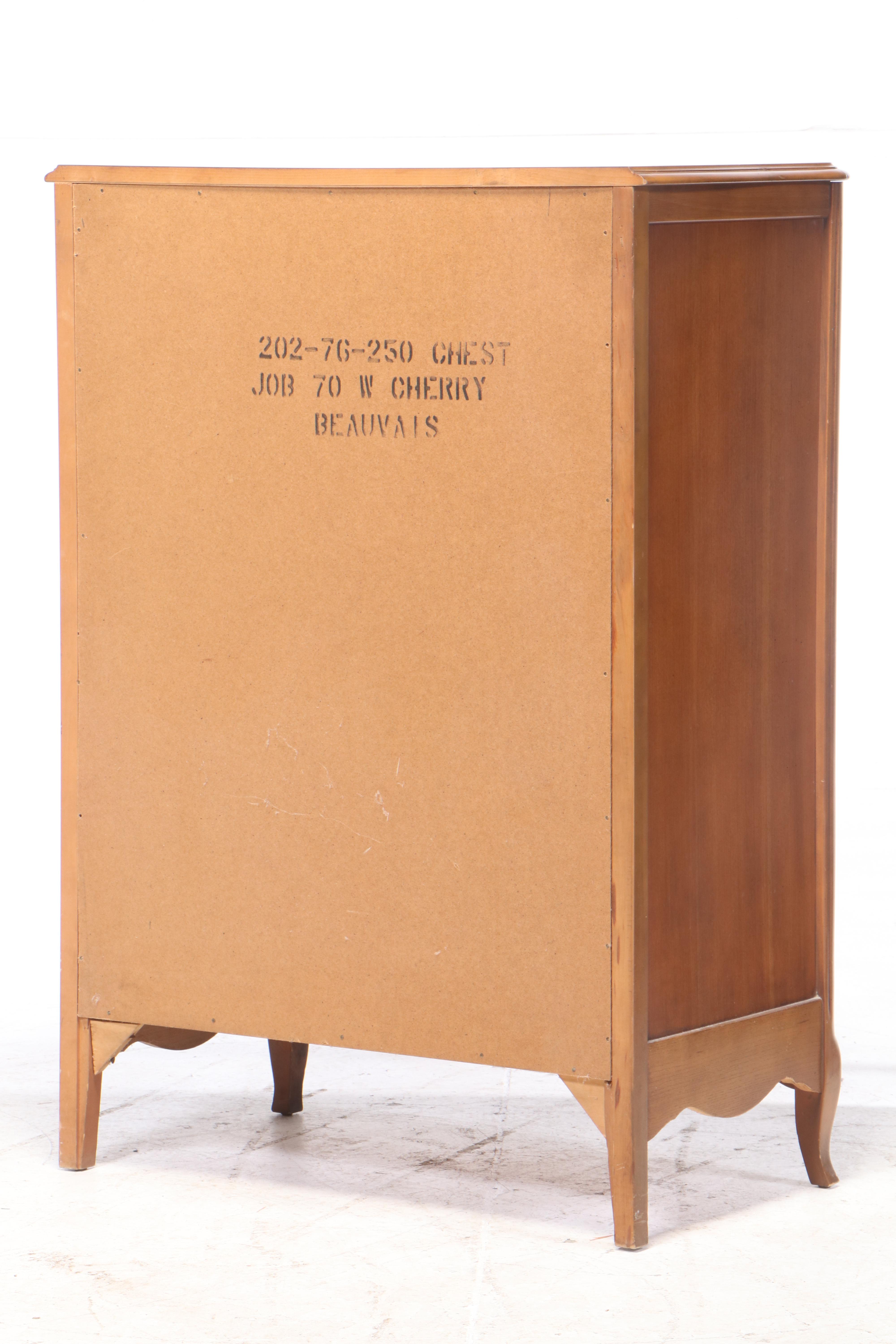Bassett "Beauvais" French Provincial Style Cherrywood Four-Drawer Chest